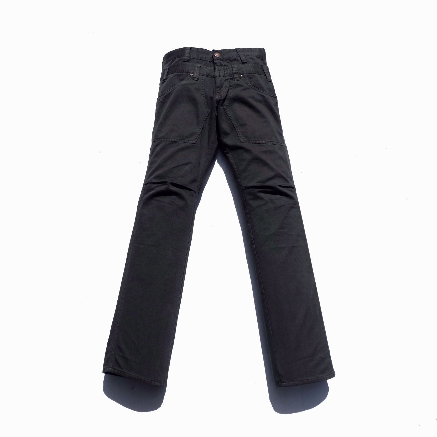 image of Ppfm x Tete Homme Dominate Double Waist Pants in Charcoal Black, Men's (Size 30)