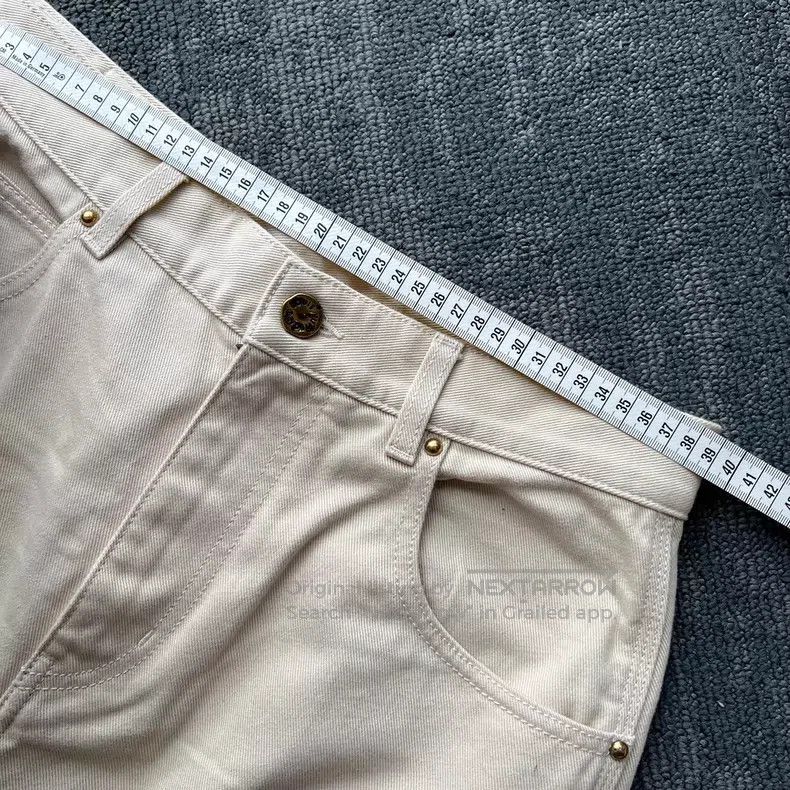 Louis Vuitton Louis Vuitton Beige embossed full-print logo jeans Size US 29 - 8 Thumbnail