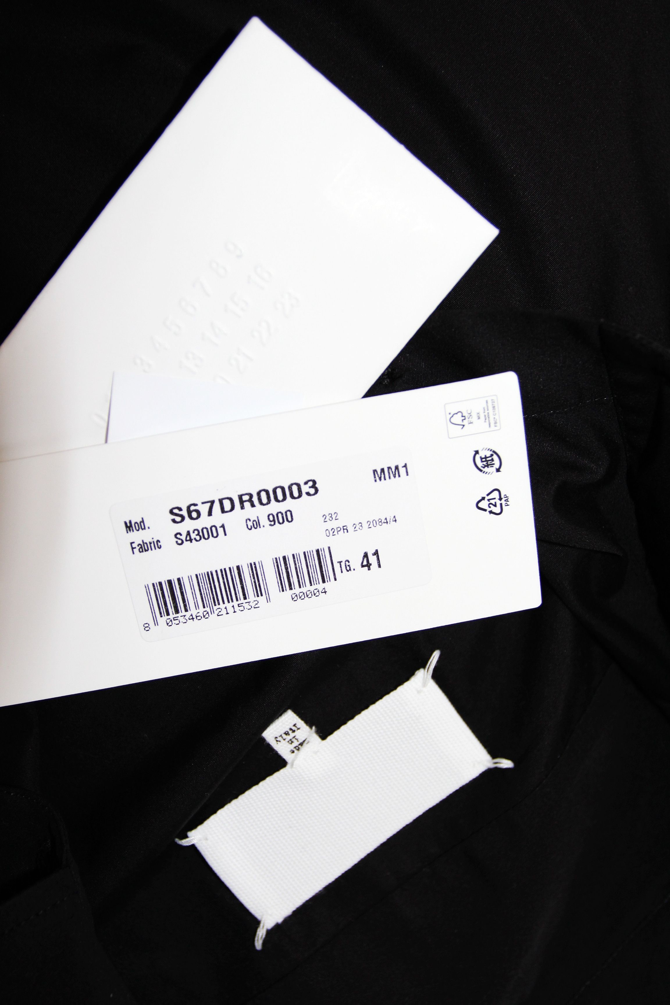 Maison Margiela BNWT AW23 MAISON MARGIELA FOUR STITCH SHORT SLEEVE SHIRT 41 Size US M / EU 48-50 / 2 - 8 Thumbnail