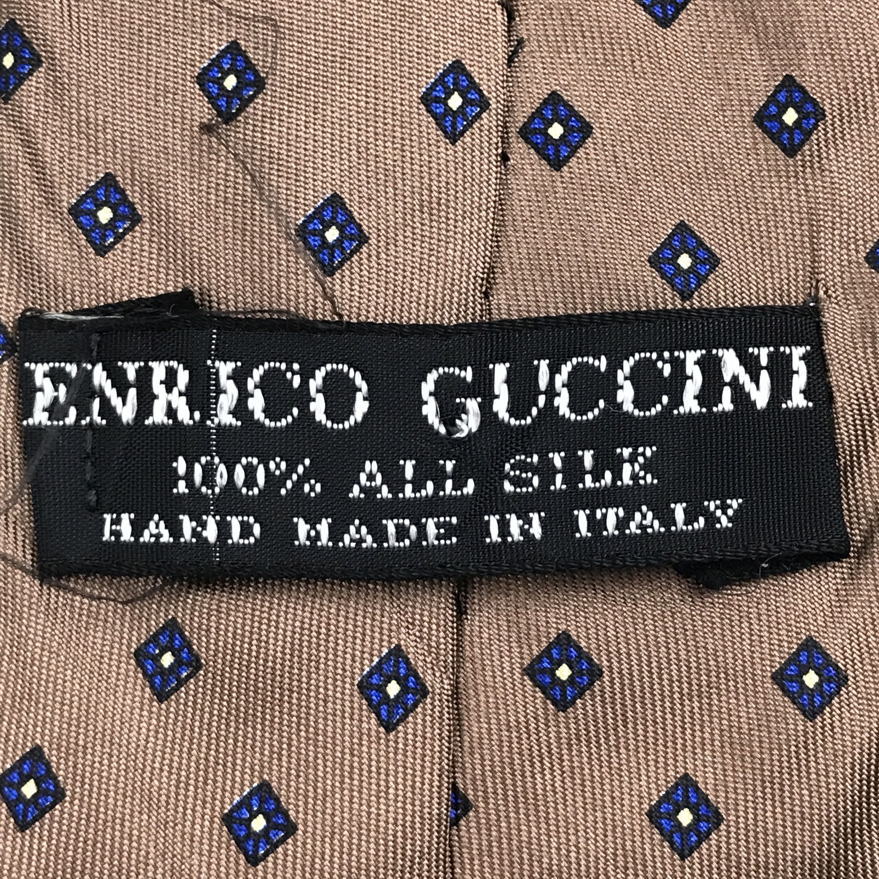 Vintage Vintage Enrico Guccini Silk Necktie Size ONE SIZE - 6 Thumbnail