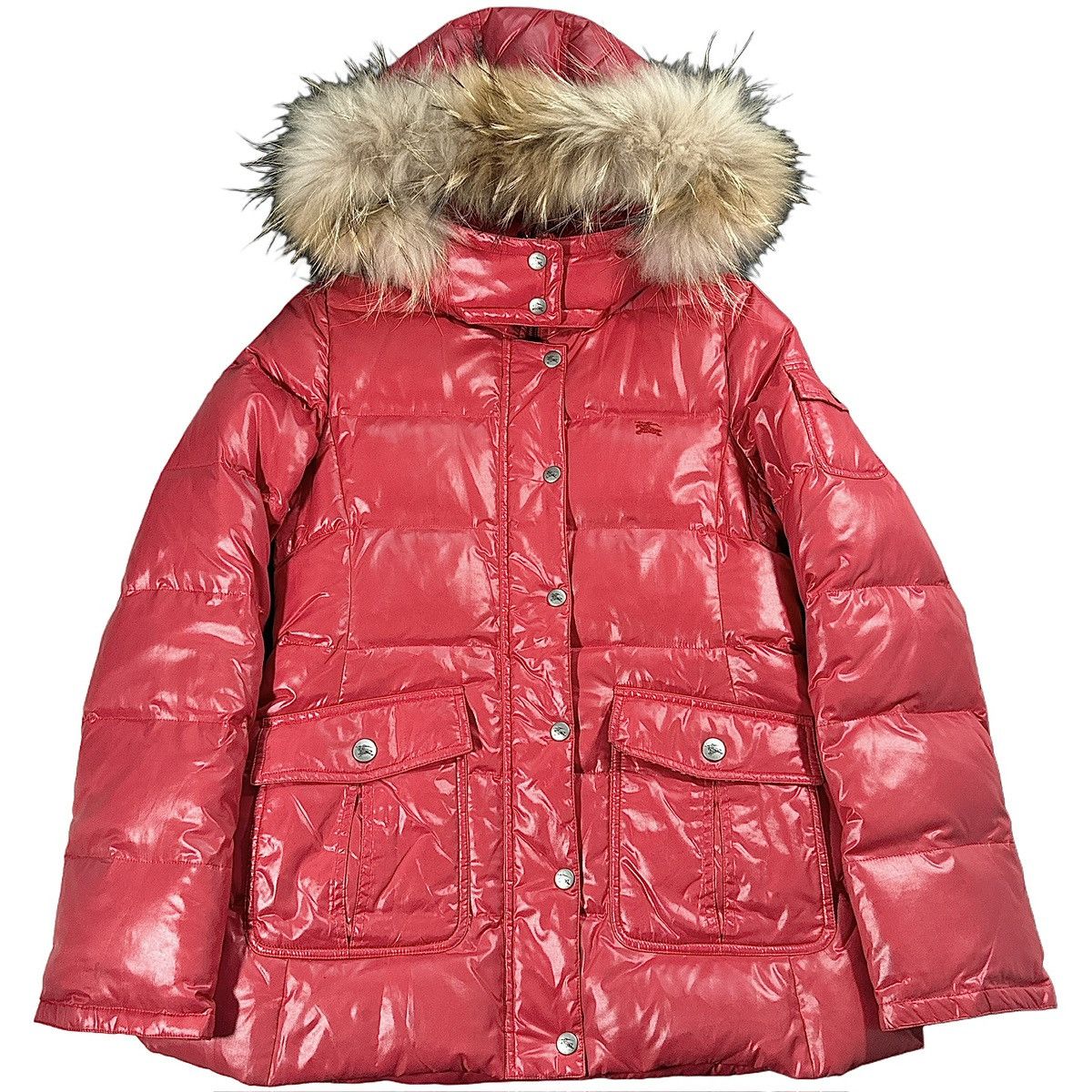 Burberry 00’s Burberry Fur Hood Down Puffer Jacket Size M / US 6-8 / IT 42-44 - 1 Thumbnail