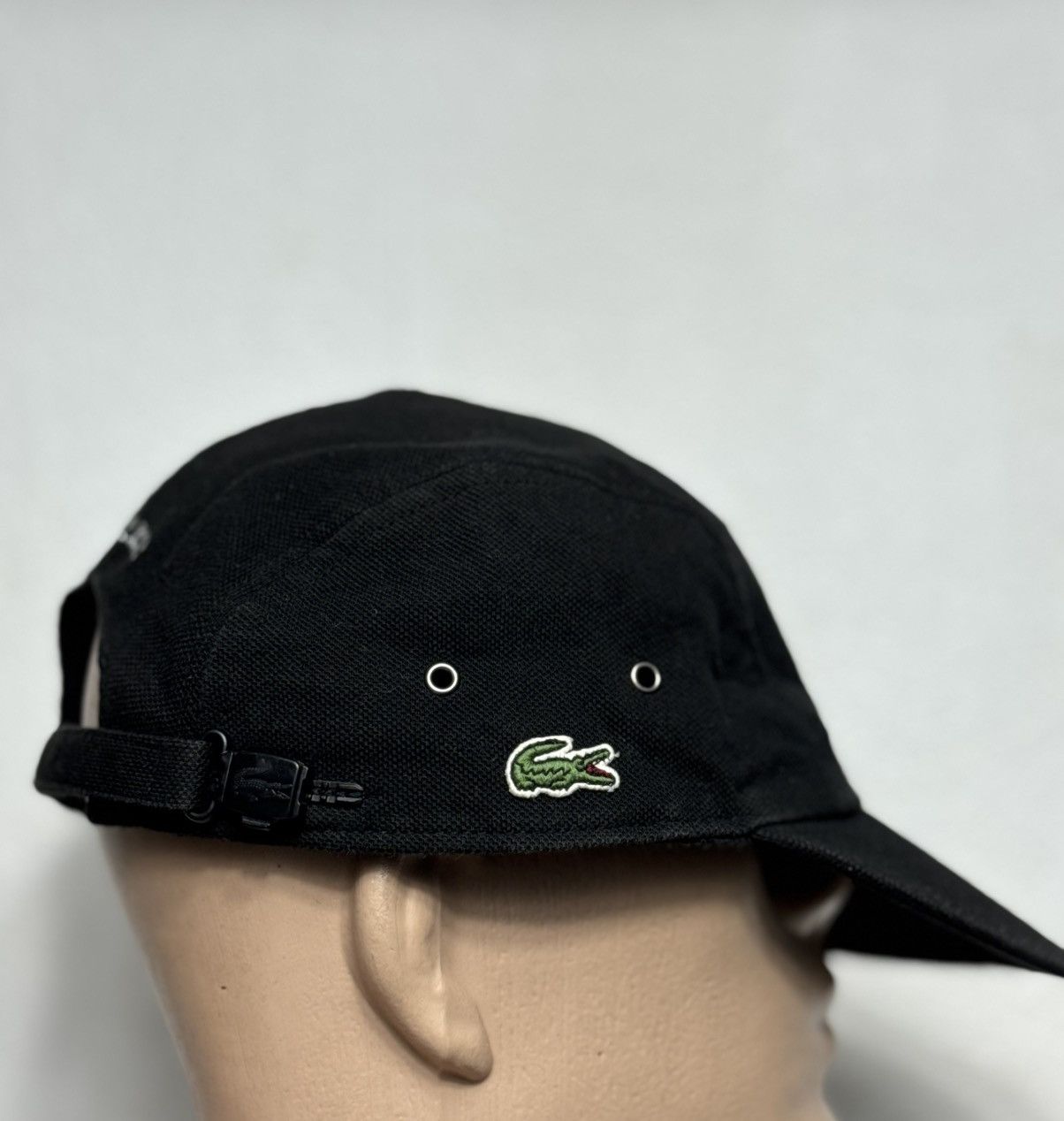 Lacoste × Supreme Supreme x Lacoste 5 Panel Black Cap Luxury Size ONE SIZE - 2 Thumbnail