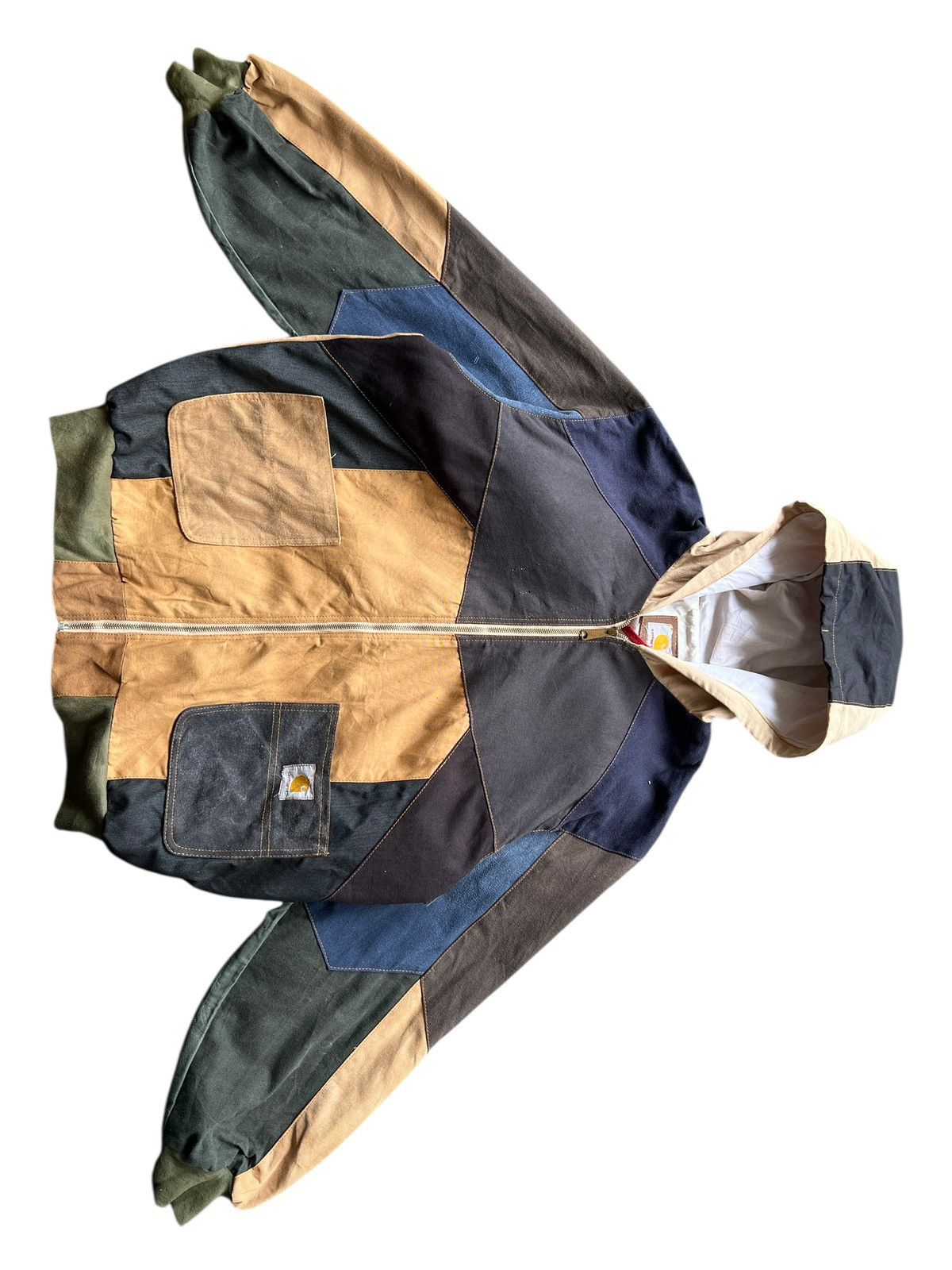 Carhartt Rare Carhartt Remake Rework Patchwork Jacket Size US L / EU 52-54 / 3 - 3 Thumbnail
