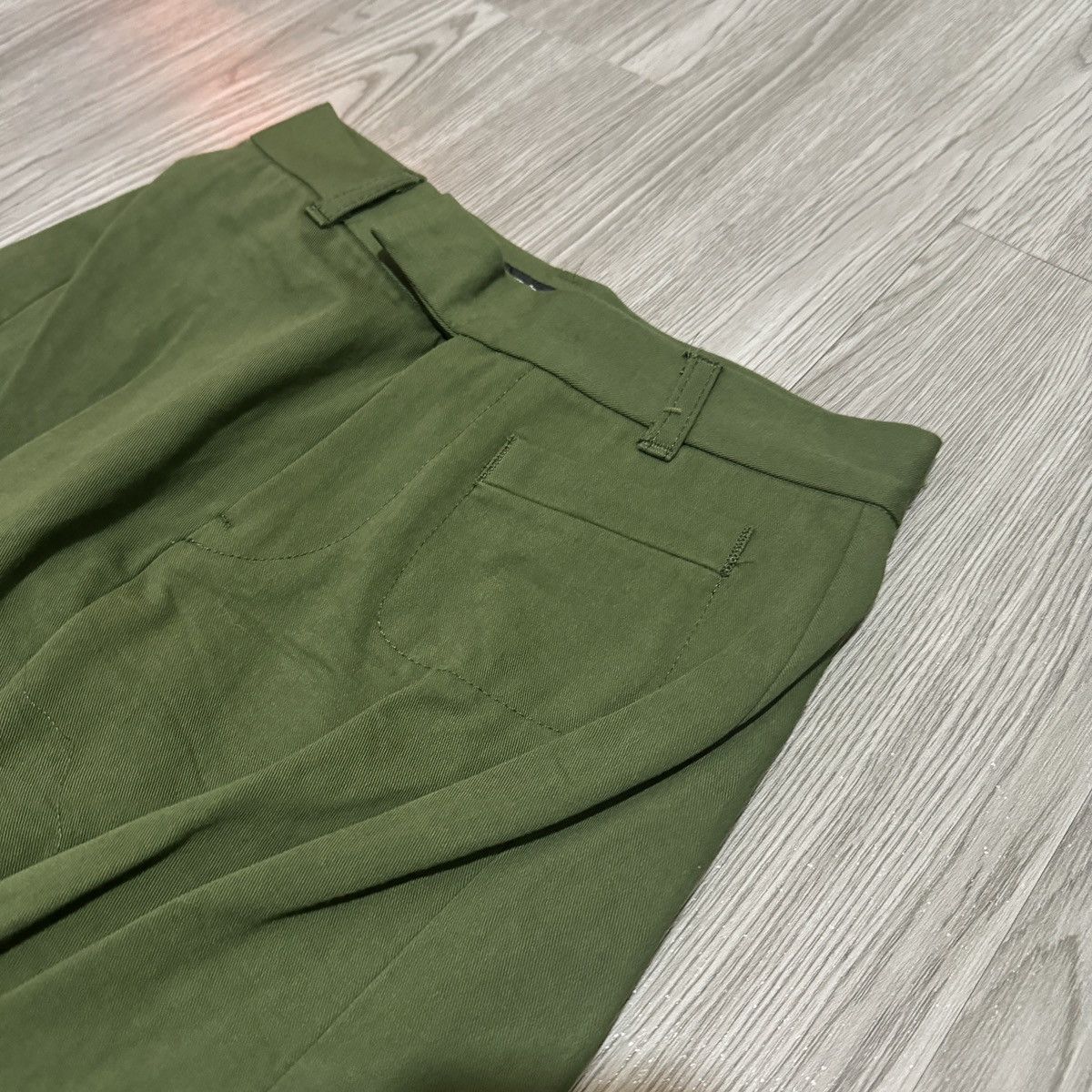 Japanese Brand Ozone Community Olive Green Cargo Pants Size 24" / US 00 / IT 34 - 4 Thumbnail