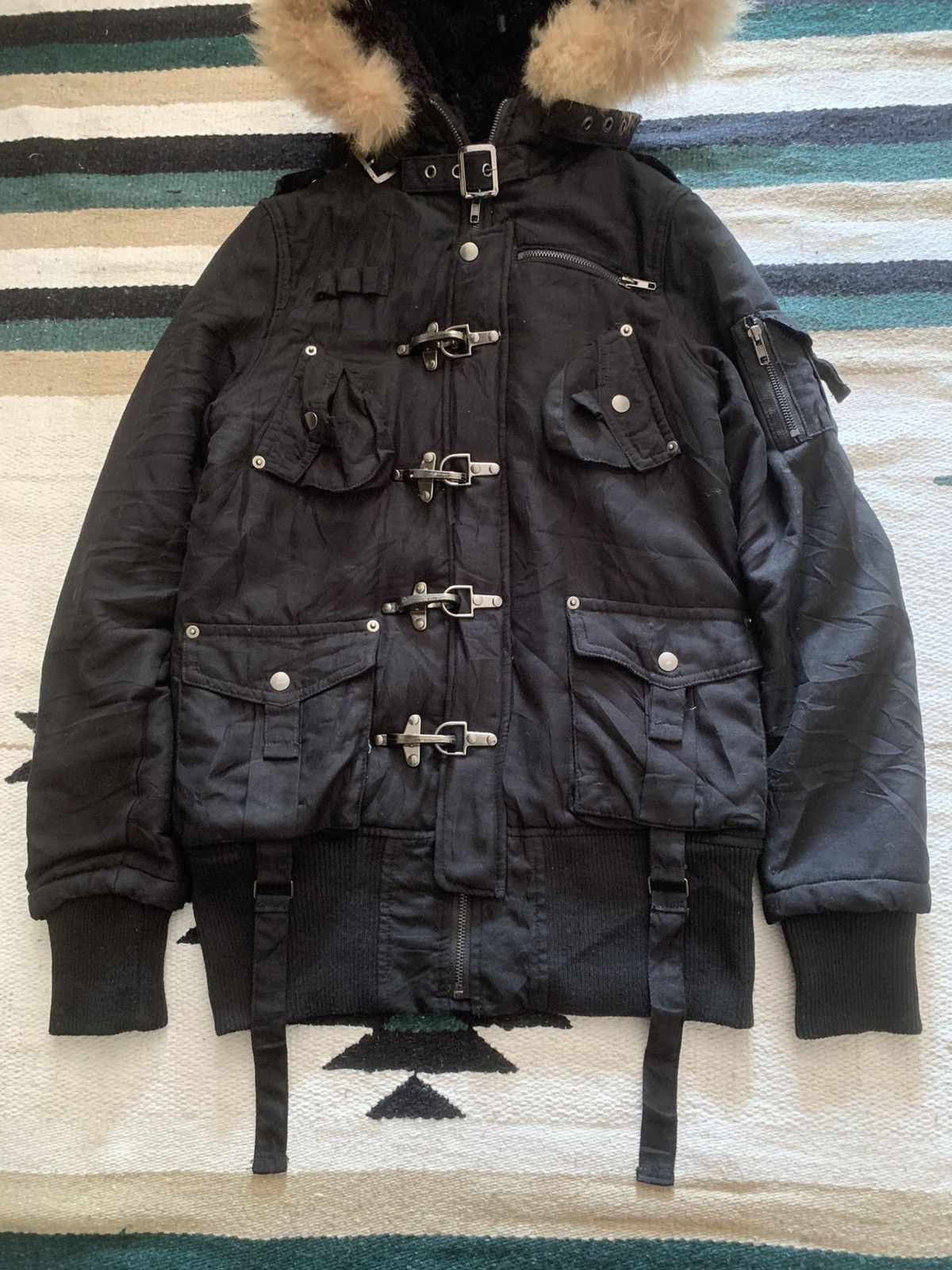 If Six Was Nine Japanese CRWX Fireman Fur Jacket Size US M / EU 48-50 / 2 - 2 Thumbnail