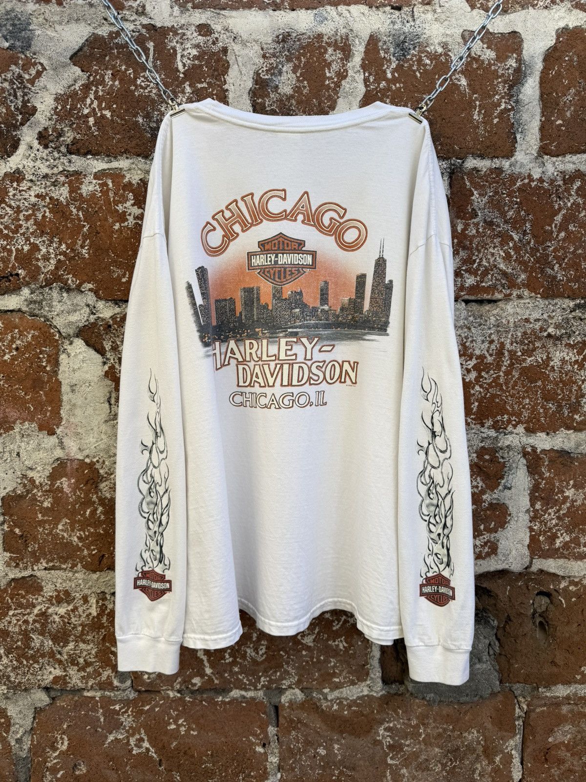 Harley Davidson Harley Davidson long sleeve flame Size US XL / EU 56 / 4 - 2 Thumbnail