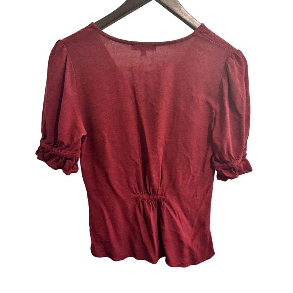Madewell 🍷 Madewell Button Front V-Neck Blouse | Size 2 (fits S) Size S / US 4 / IT 40 - 2 Thumbnail
