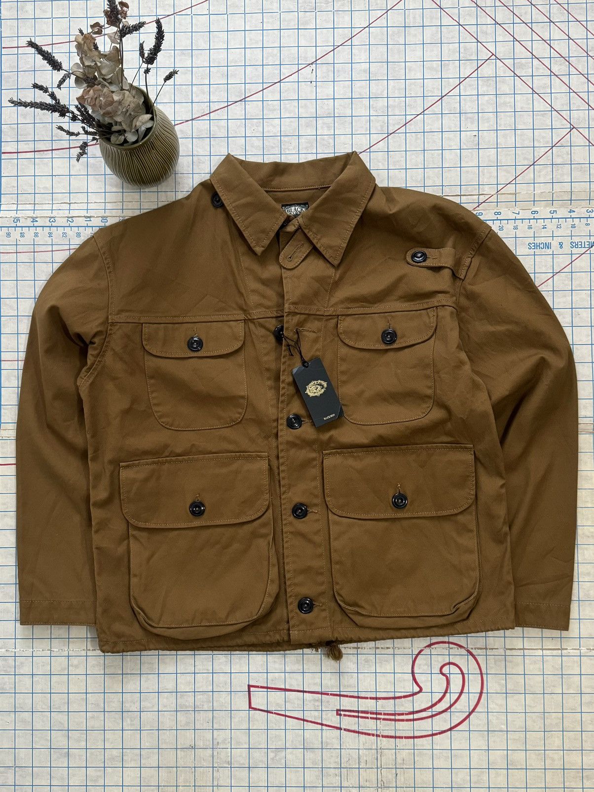 BLACK SIGN × Japanese Brand New With Tag Black Sign Four Pocket Field Jacket Size 44 XL Size US XL / EU 56 / 4 - 1 Thumbnail