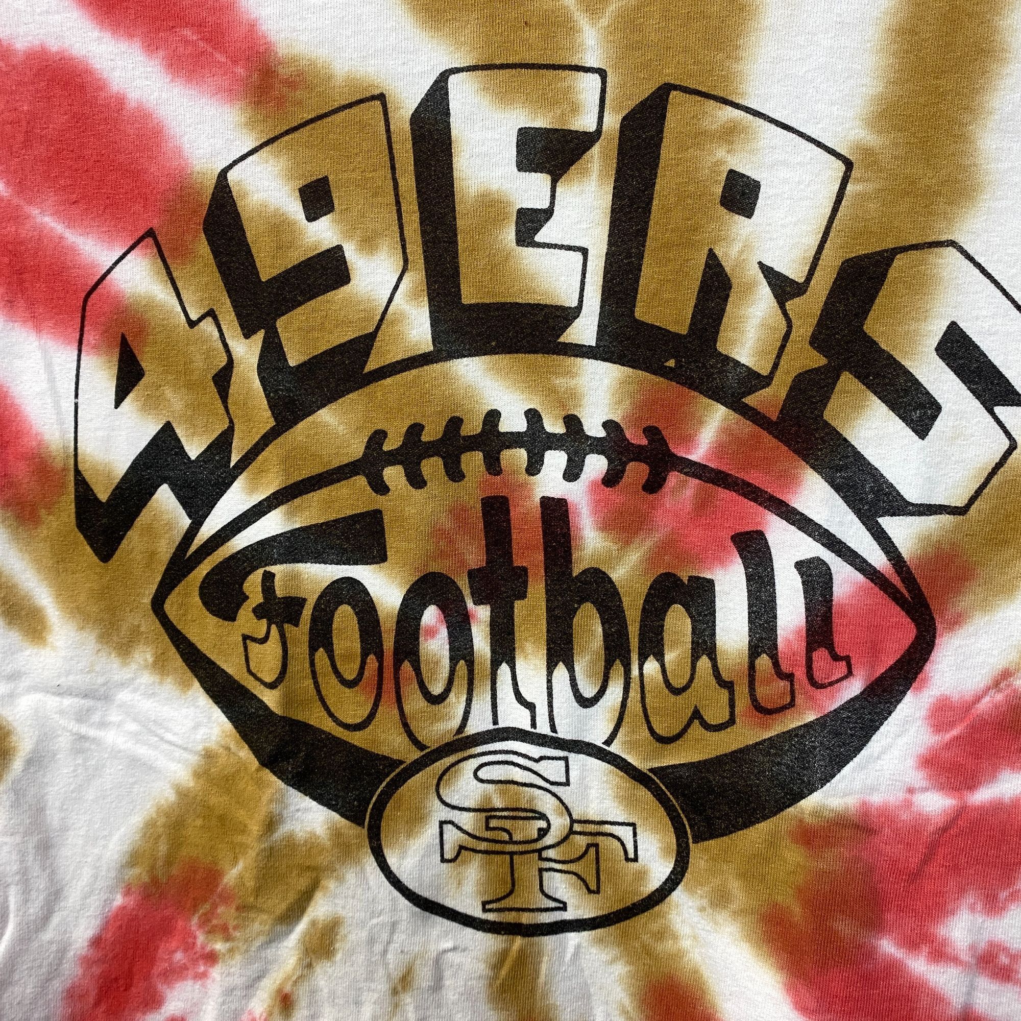 NFL San Francisco 49ers Football Tie-Dye T-Shirt Small Size US S / EU 44-46 / 1 - 2 Thumbnail