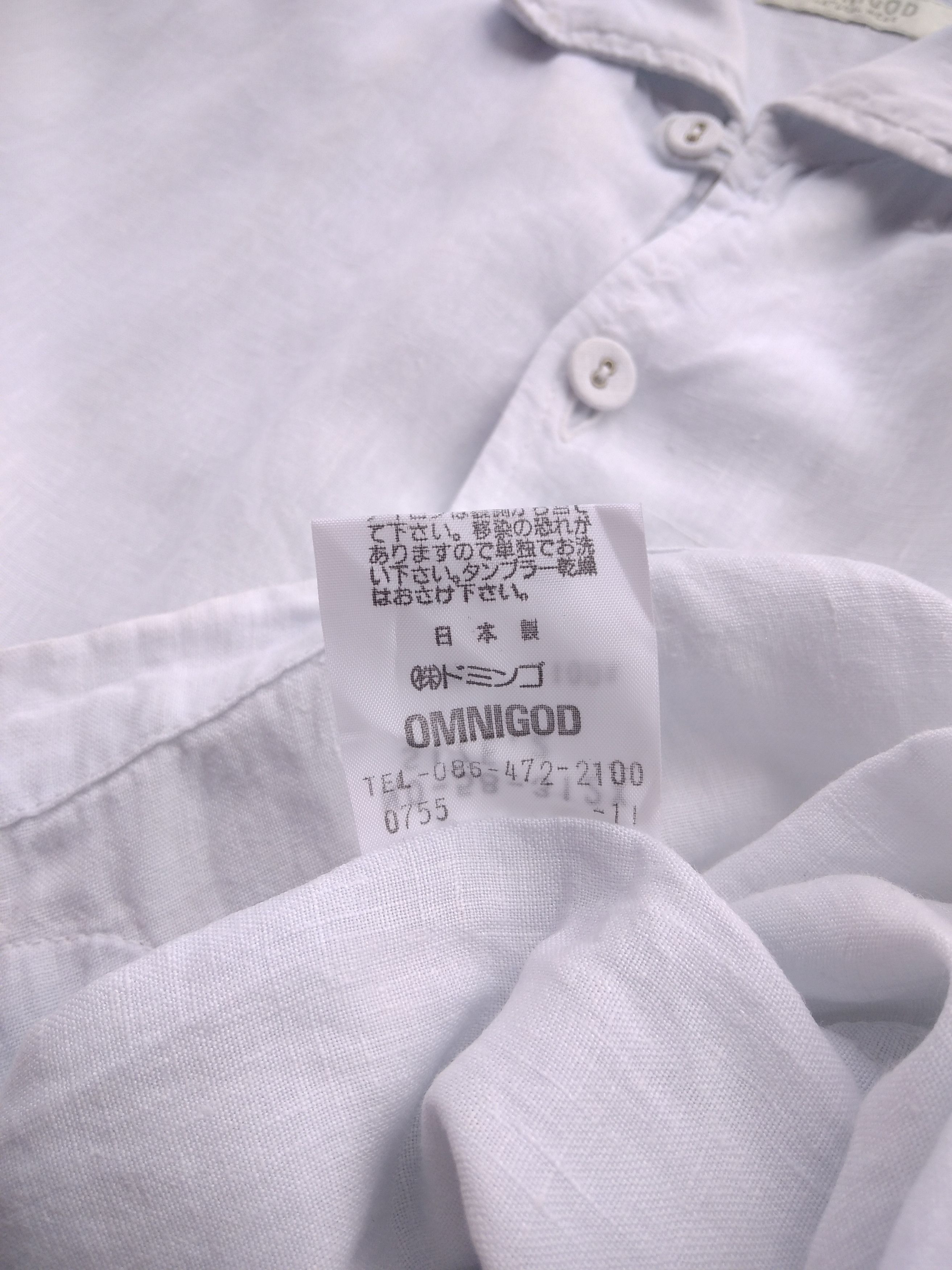 Kapital Vintage 00's OMNIGOD Natural Wear Japanese Linen Shirt Size US M / EU 48-50 / 2 - 7 Thumbnail