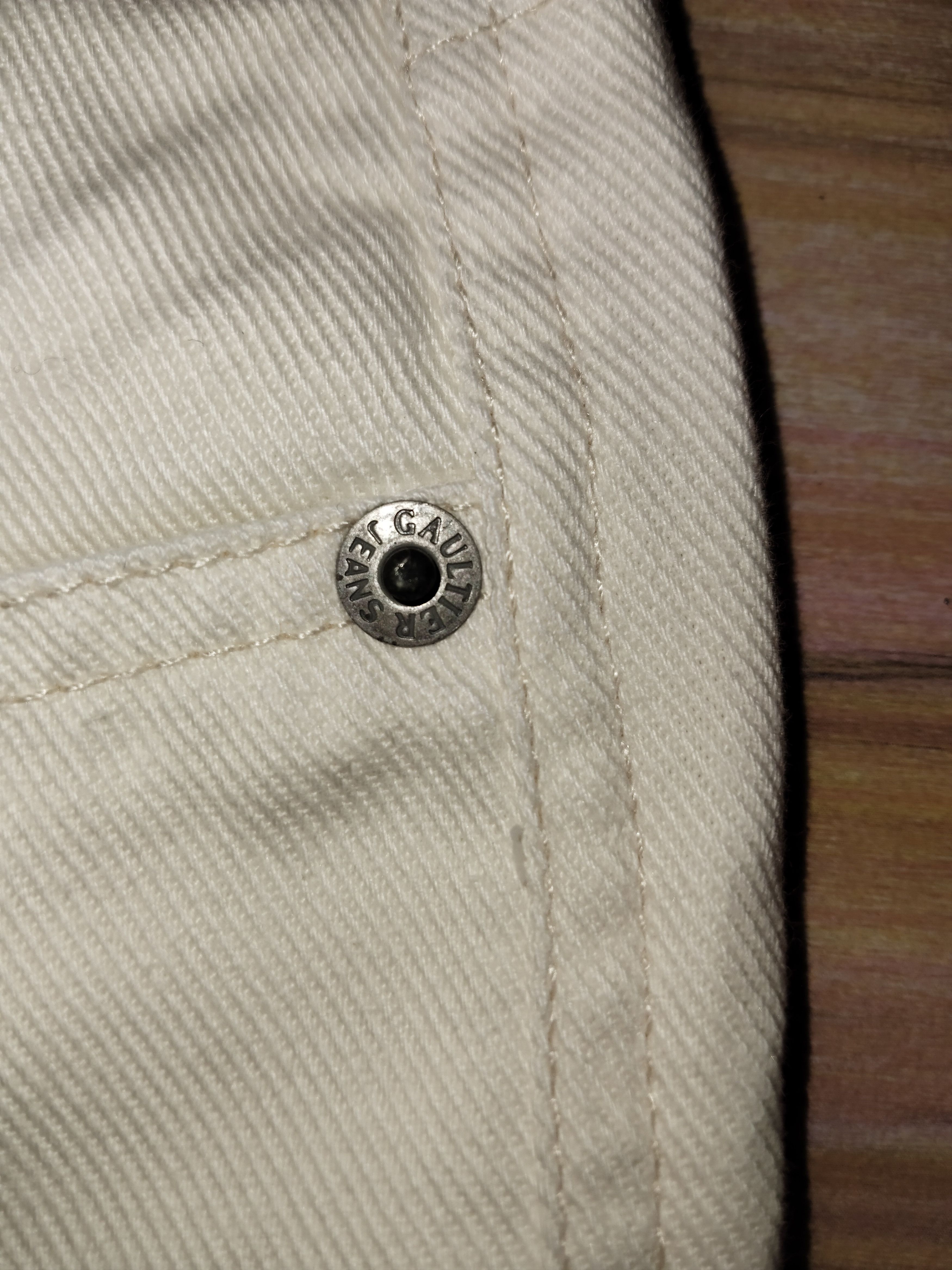 Jean Paul Gaultier Vintage JEAN PAUL GAULTIER White Jeans Size US 29 - 7 Thumbnail