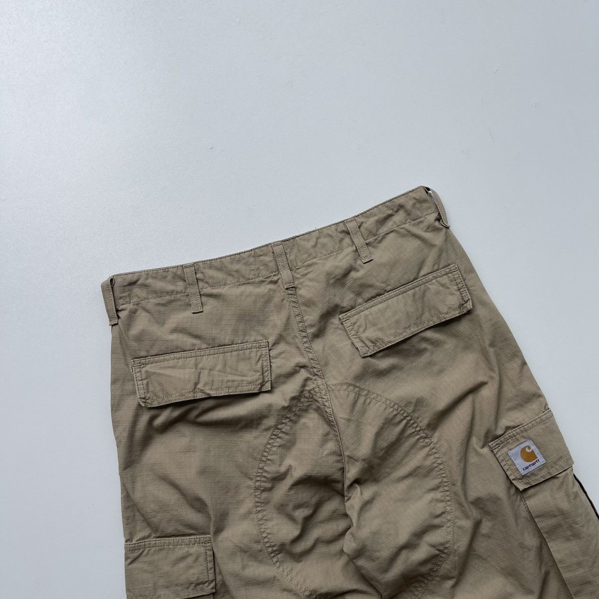 Carhartt Wip Carhartt WIP Regular Fit Baggy Cargo Pants Beige Y2K Size US 32 / EU 48 - 9 Thumbnail