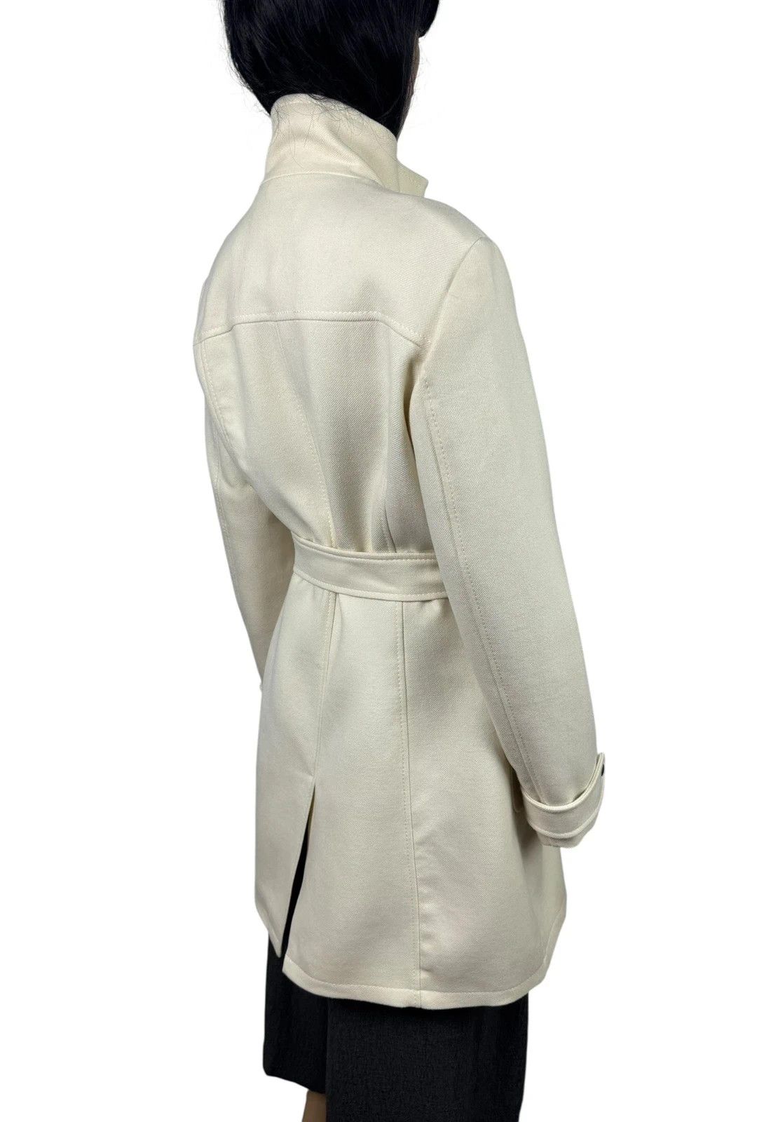 Gianfranco Ferre GF Ferre Wool Long Coat Belted Ivory size M Size M / US 6-8 / IT 42-44 - 8 Thumbnail