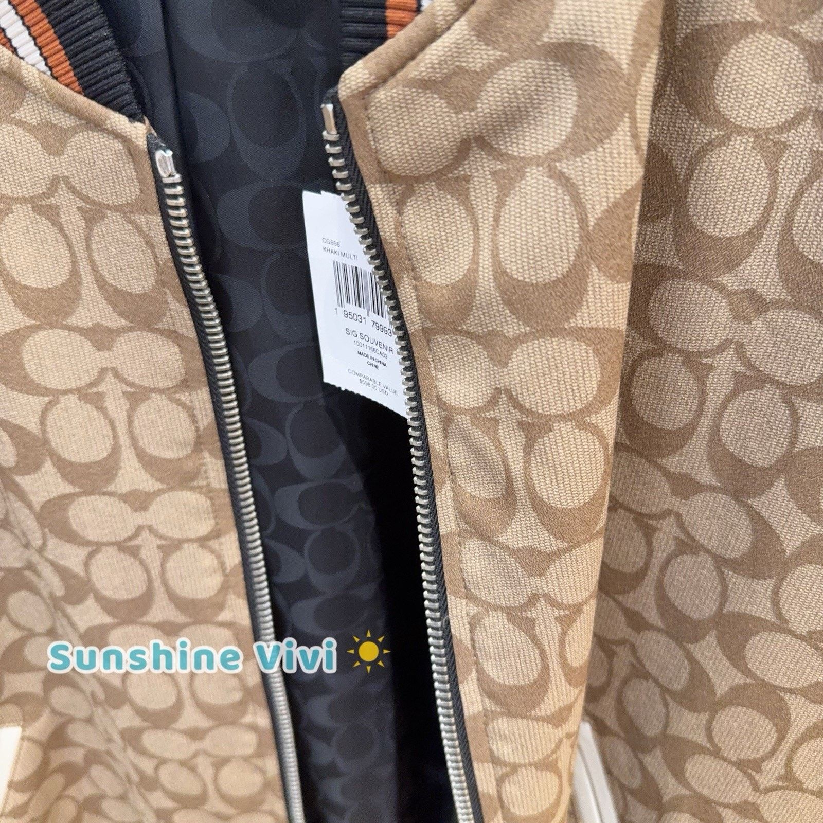 Coach NWT Coach Signature Reversible Souvenir Jacket CG666 Small Size S / US 4 / IT 40 - 4 Thumbnail