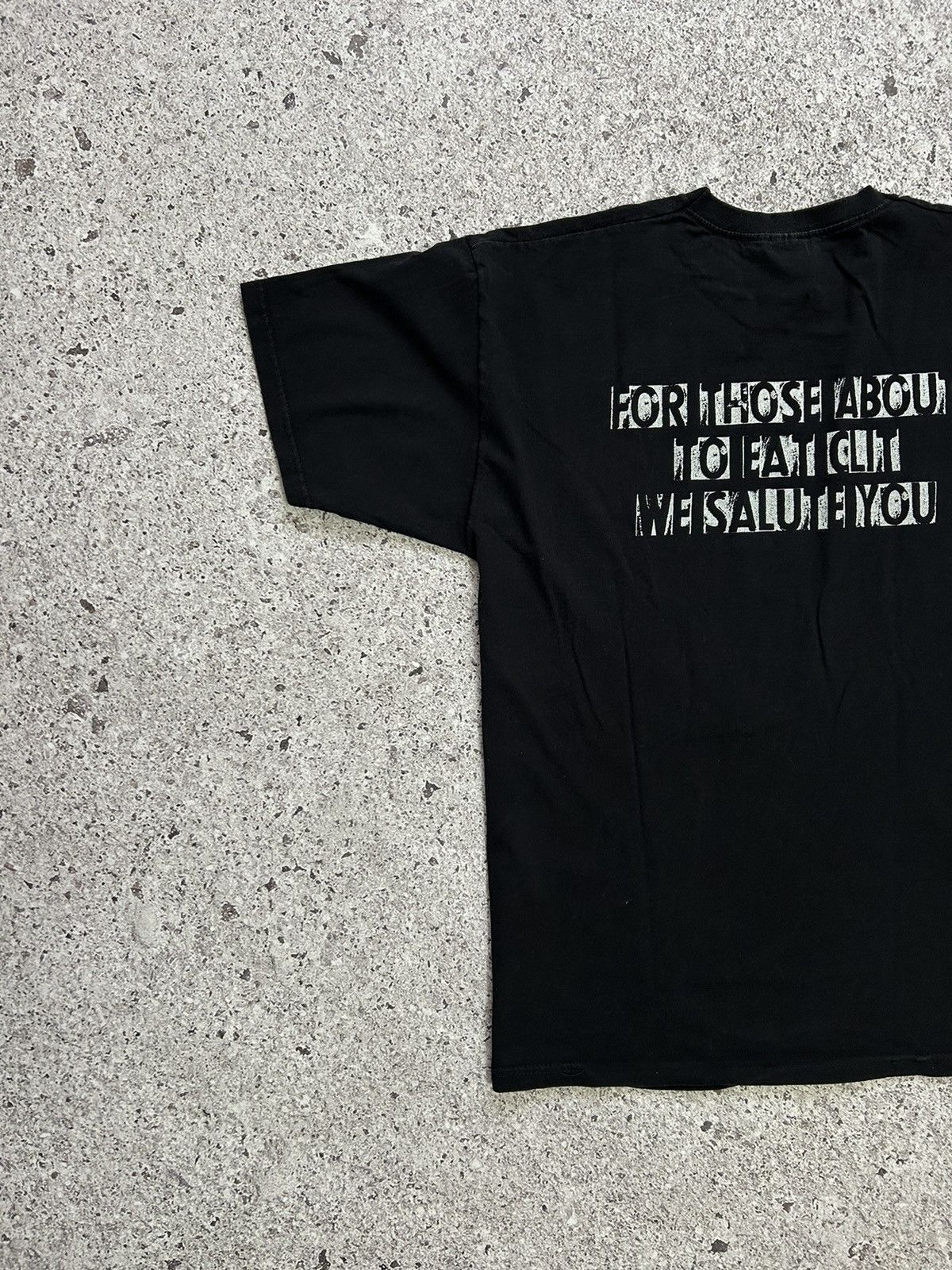 Band Tees × Vintage Vintage 00s Cliteater For Those About To Eat Clit T-Shirt Size US XL / EU 56 / 4 - 7 Thumbnail