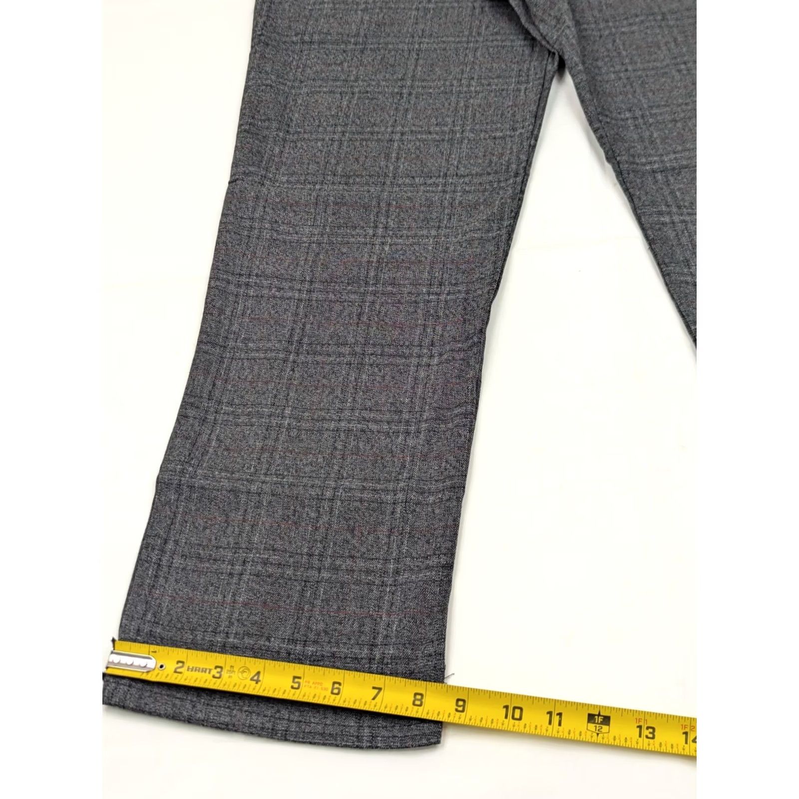 Lee Lee Relaxed Straight Leg Pants Women 16M 35x31.5 Gray Plaid NWT Size 38" / US 16 / IT 52 - 5 Thumbnail
