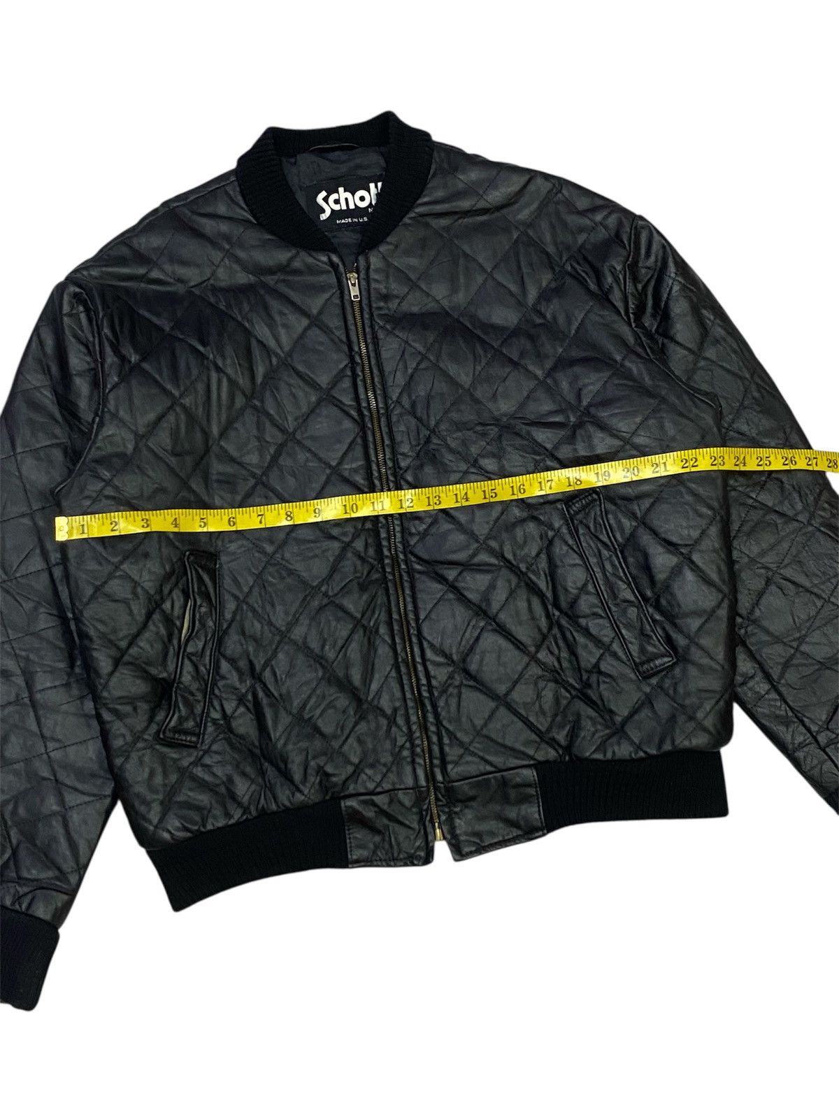 Schott Vintage 90s Schott NYC Leather Aviator Bomber Jacket Size US L / EU 52-54 / 3 - 16 Thumbnail