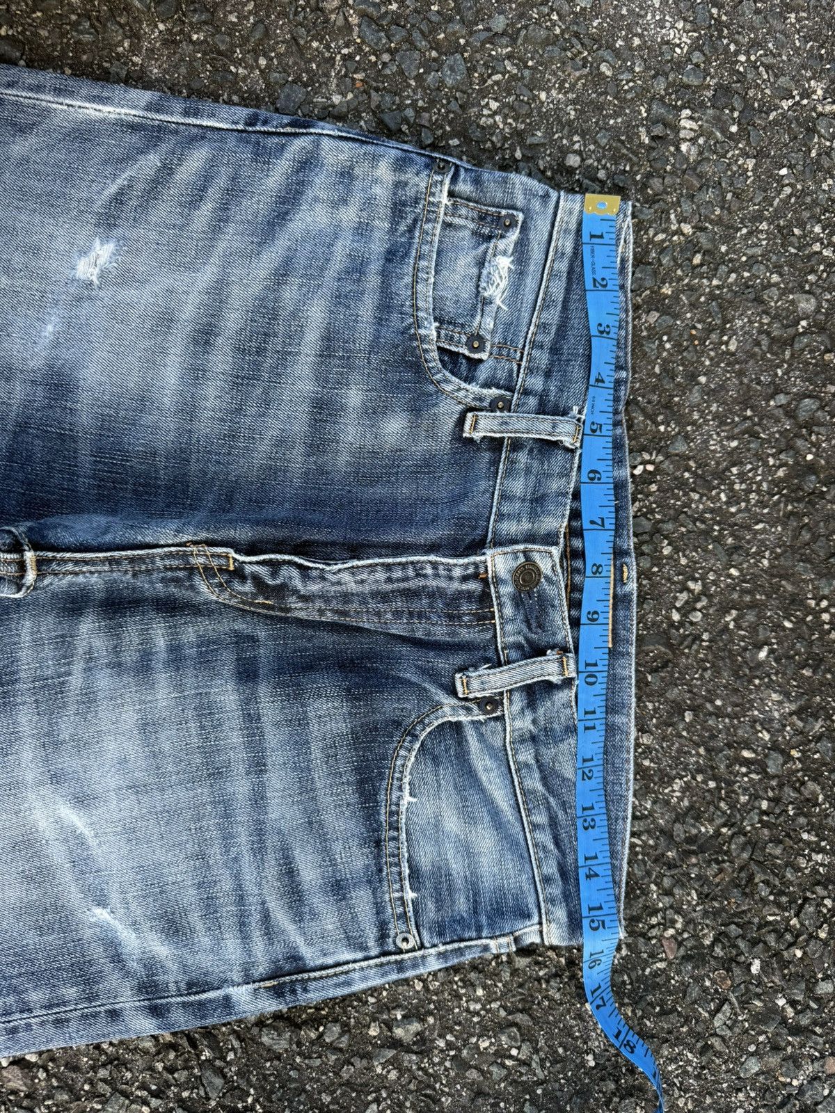 StraightFaded VINTAGE JAPAN S-002 FADED JEAN DENIM PANTS Size US 31 - 7 Thumbnail