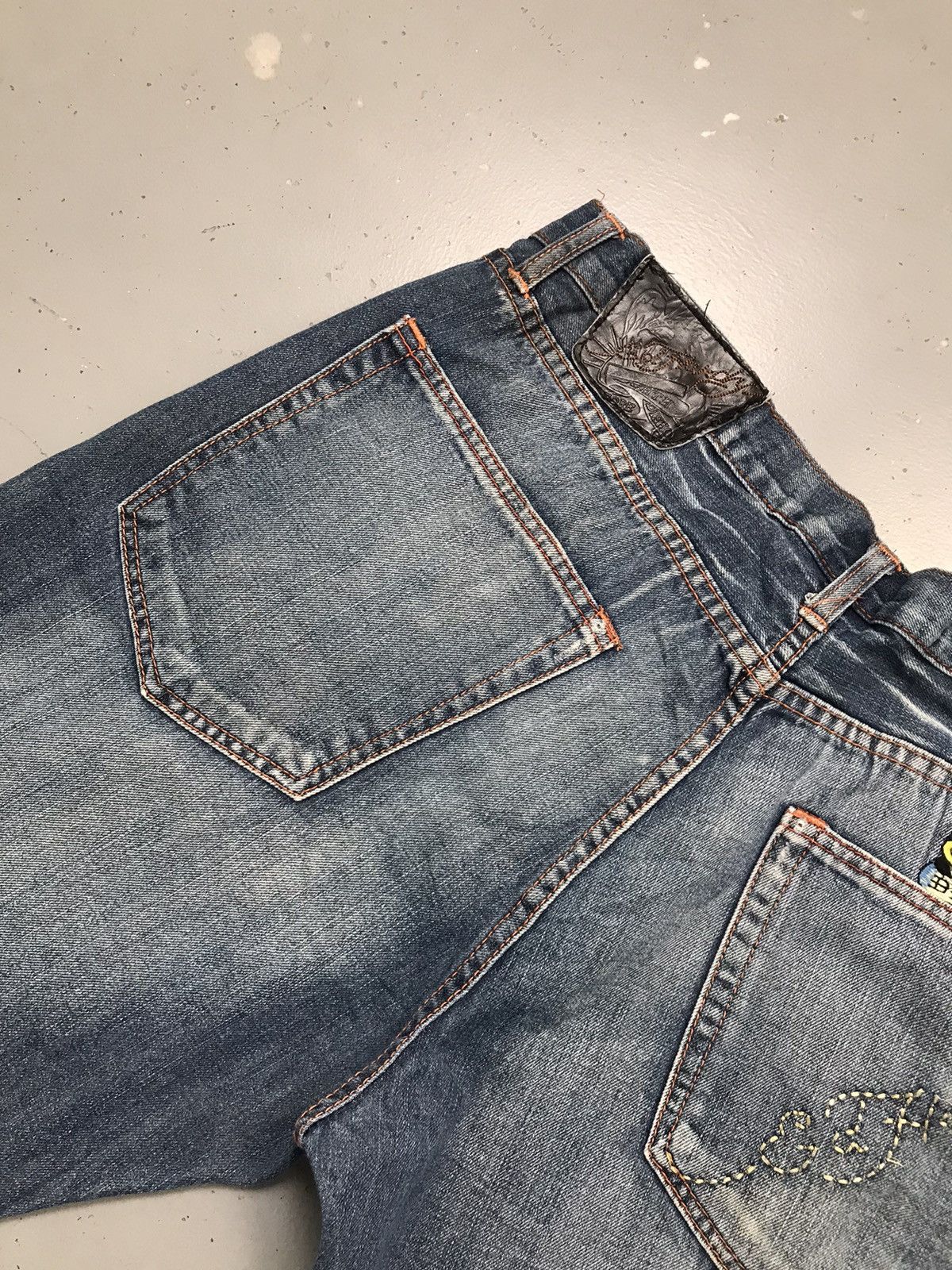 Ed Hardy Vintage Ed hardy “death before dishonor” embroidered denim Size US 38 / EU 54 - 14 Thumbnail
