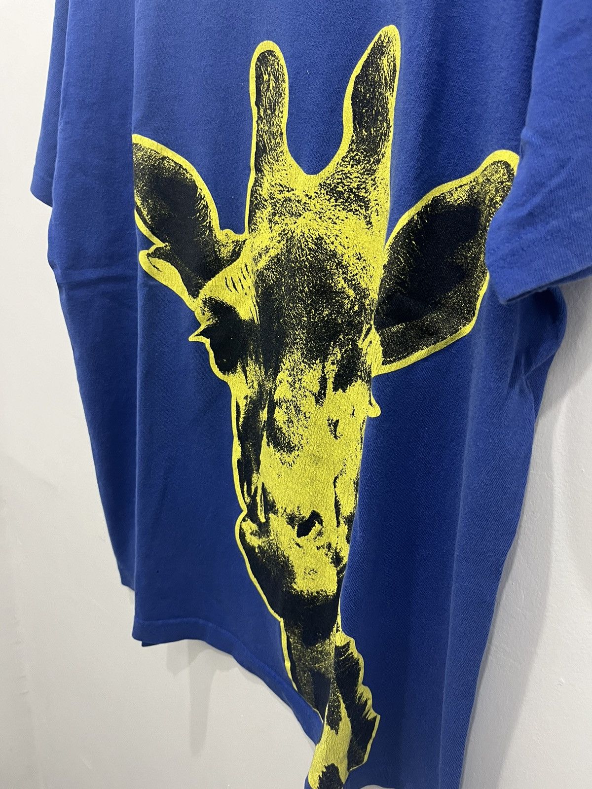 Japanese Brand Y2K Artsy Girafe Graphic Short Sleeve Tees Size US XL / EU 56 / 4 - 2 Thumbnail
