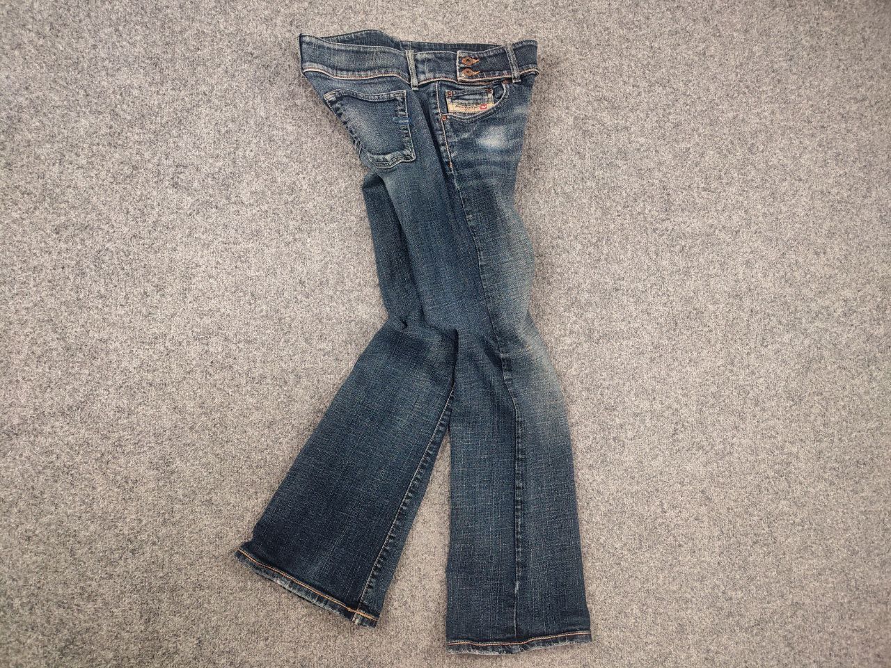 Diesel Vintage Diesel Belted low Rise jeans Flared bootcut Y2K Size 29" - 10 Thumbnail