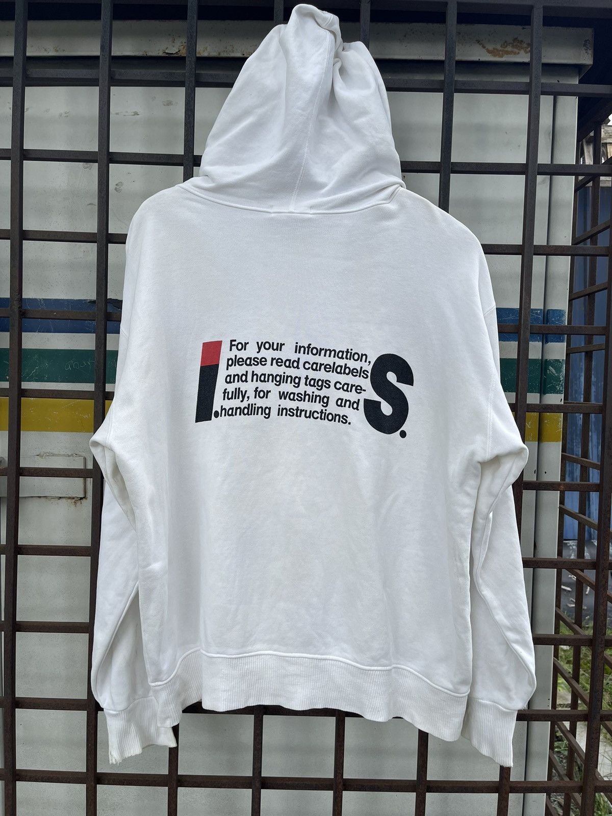 image of Issey Miyake Sport White Hoodie, Men's (Size XL)