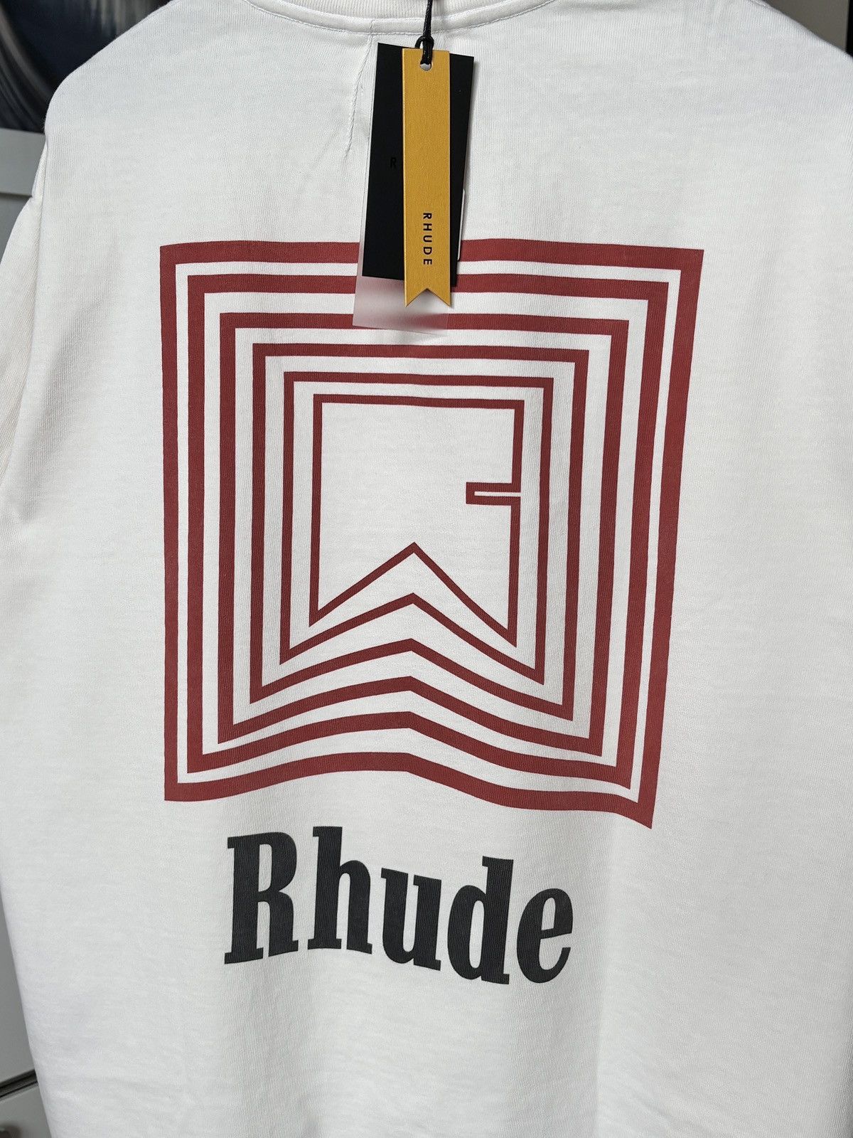 Rhude RHUDE | CHEVRON REPEAT GRAPHIC LOGO TEE Size US XS / EU 42 / 0 - 6 Thumbnail