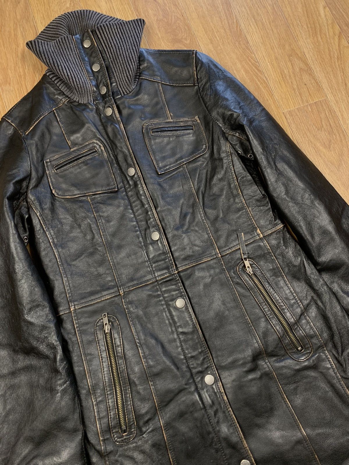 Japanese Brand × Vintage Gipsy Morpheus The Matrix 2000s Y2K Leather Coat Size M / US 6-8 / IT 42-44 - 3 Thumbnail