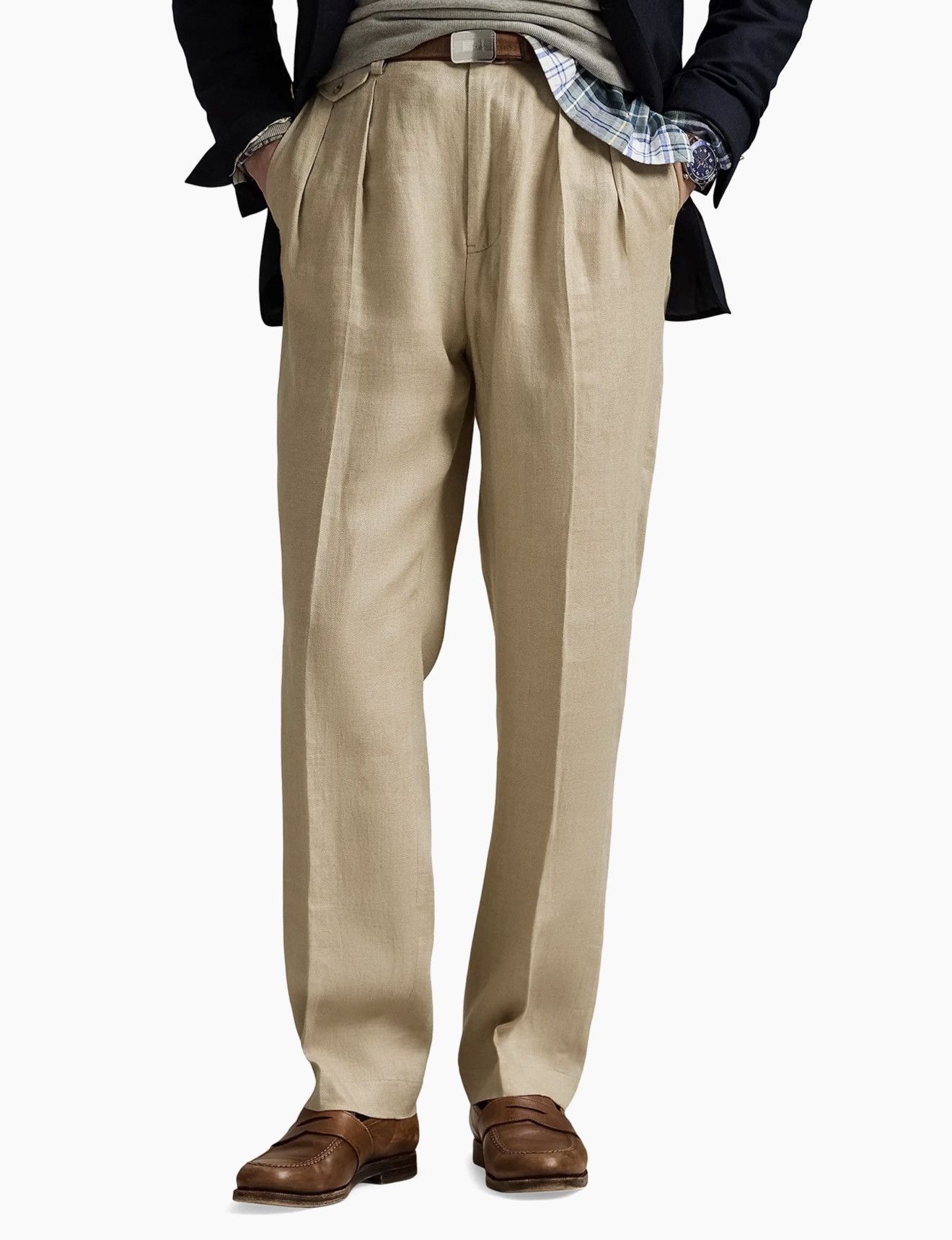 Polo Ralph Lauren Ralph Lauren Polo Whitman Relaxed Fit Herringbone Pant 34x32 Size US 34 / EU 50 - 2 Thumbnail