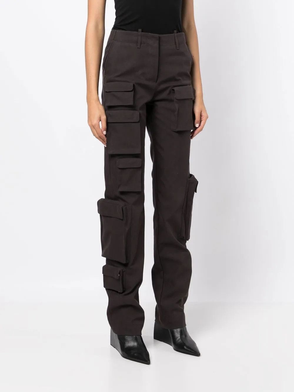 Off-White o1y1225 Cargo Pant in Dark Gray Size 34" / US 12 / IT 48 - 2 Thumbnail