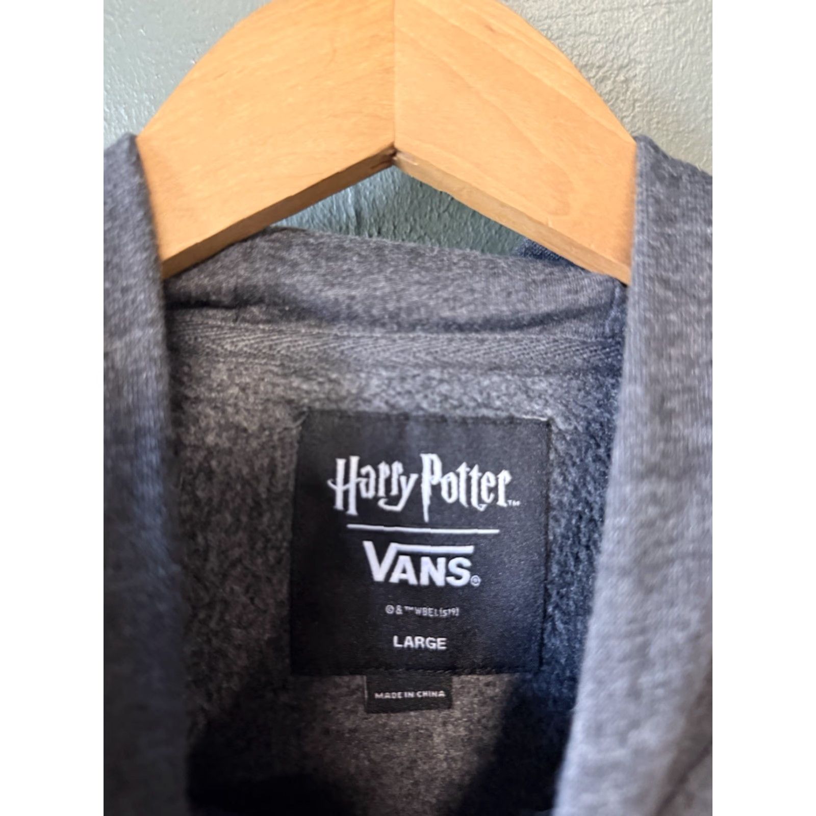 Vans Vans x Harry Potter Womens Gray Hooded Pullover Sweatshirt Large Size Size L / US 10 / IT 46 - 3 Thumbnail