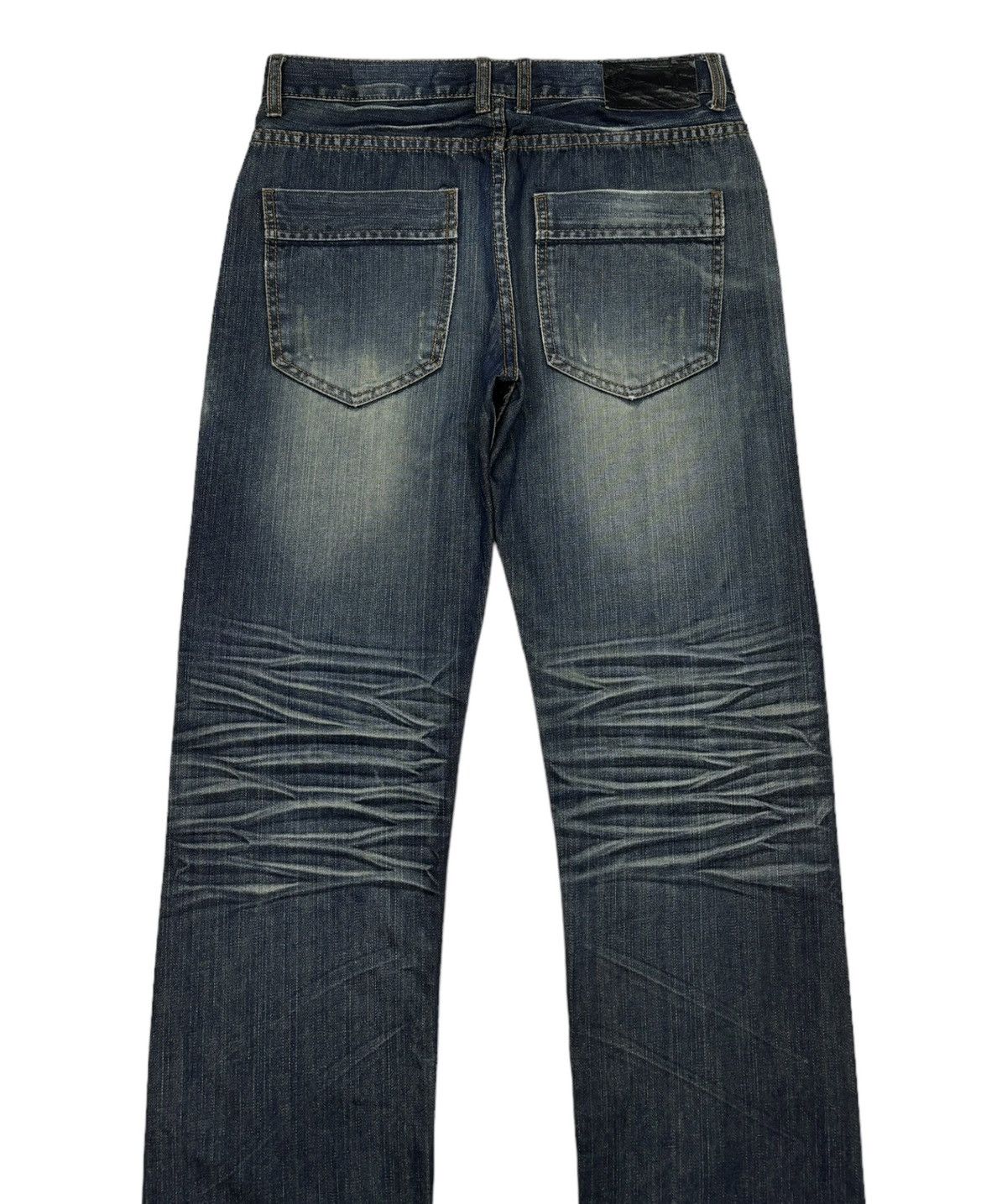 14th Addiction 1990s DIVINER CLAW MARK DISTRESSED DENIM PUNK JEANS Size US 32 / EU 48 - 8 Thumbnail