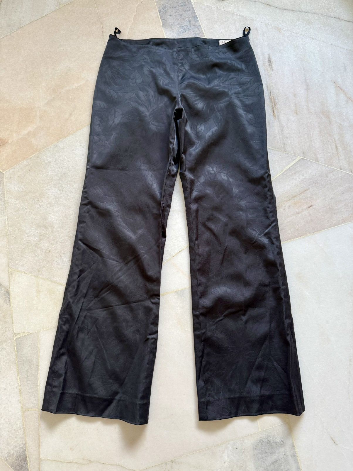 Jean Paul Gaultier Vintage rare Jean Paul gaultier Flower motive waxed pants Size 28" / US 6 / IT 42 - 1 Thumbnail