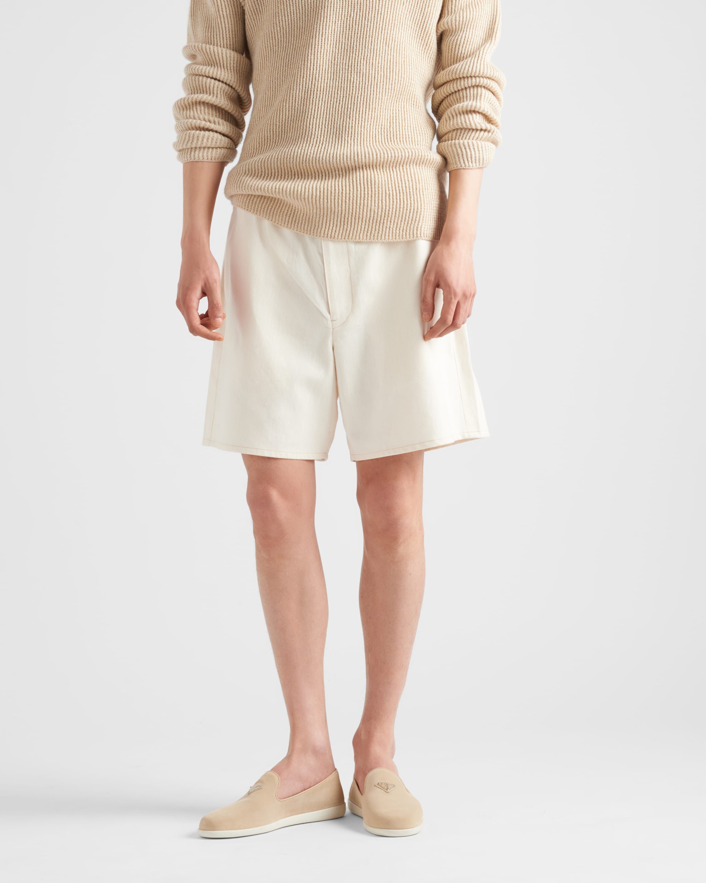 Prada o1srvl11e0226 Suede Slippers in Beige Size US 10 / EU 43 - 3 Thumbnail