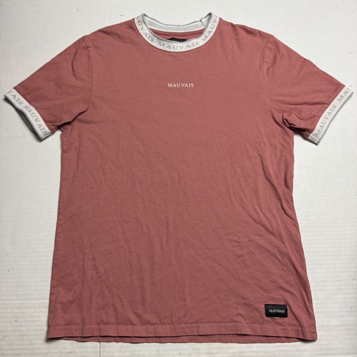 Other MAUVAIS Crew Neck Short Sleeve Logo Tape T-Shirt In Copper Size US L / EU 52-54 / 3 - 1 Thumbnail