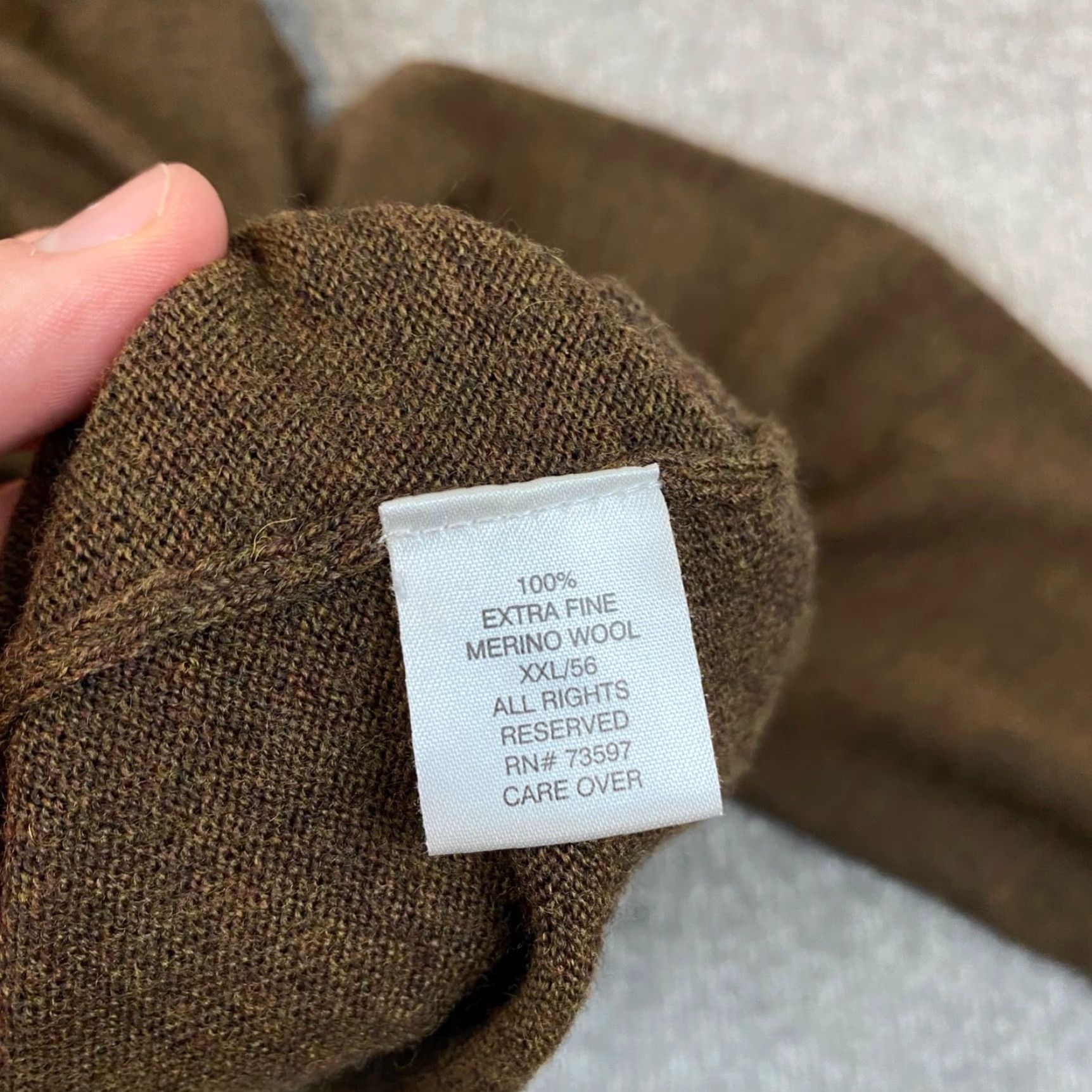 Vintage VINTAGE Linea Uomo Sweater Mens 2XL Brown Wool V-Neck Pullover Knit All Seasons Size US XXL / EU 58 / 5 - 6 Thumbnail
