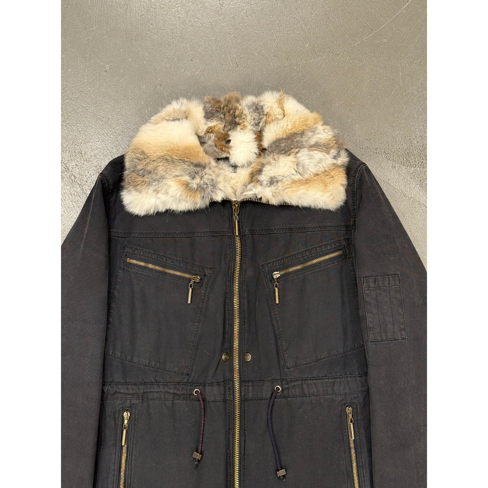 Roberto Cavalli 2000s Cavalli fur military parka Size L / US 10 / IT 46 - 3 Thumbnail