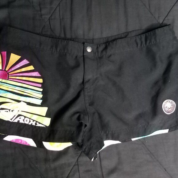 Other Vintage Y2K Roxy Dots Reversible Swim Shorts Size 30" / US 8 / IT 44 - 1 Thumbnail