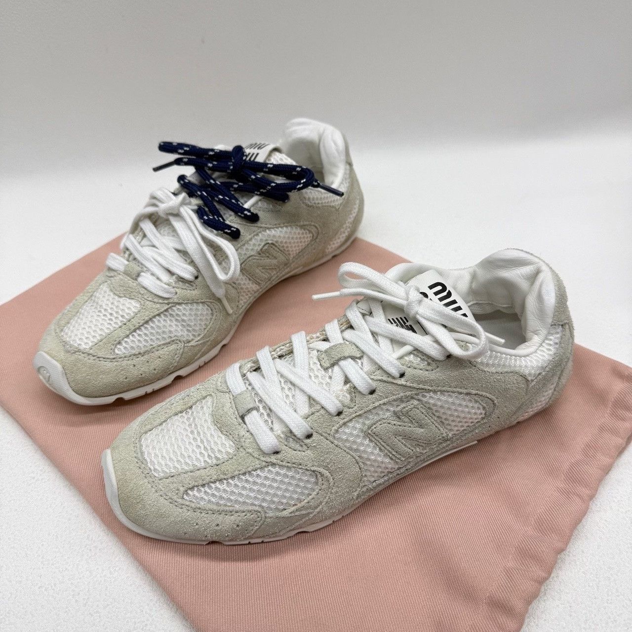 New Balance New Balance Collab White Lowtop Sneakers us_7-5 Women Size US 7.5 / IT 37.5 - 1 Thumbnail