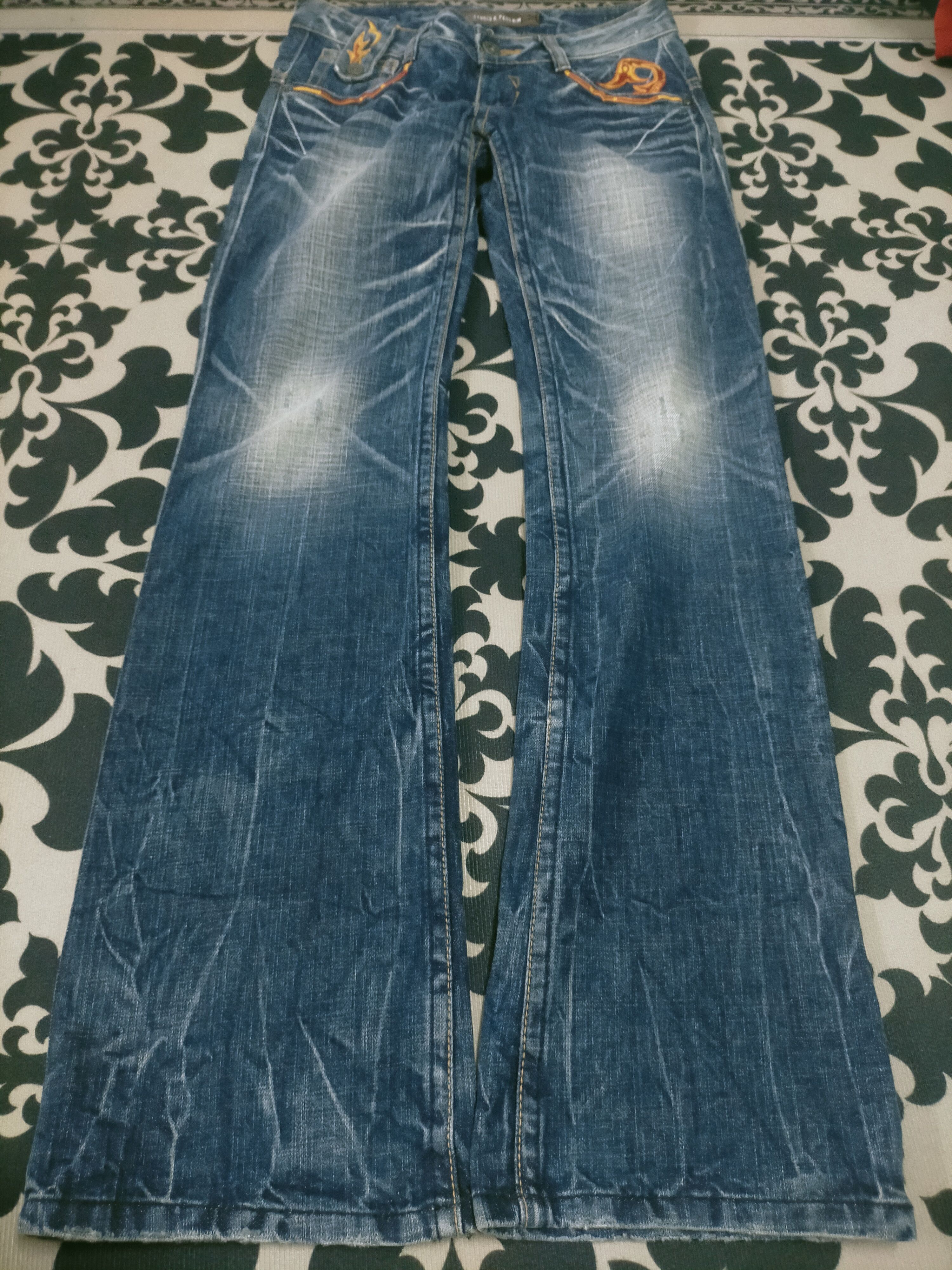 Tornado Mart 🔥Insane Studio RP Mudwash Flared Jeans Size US 29 - 6 Thumbnail