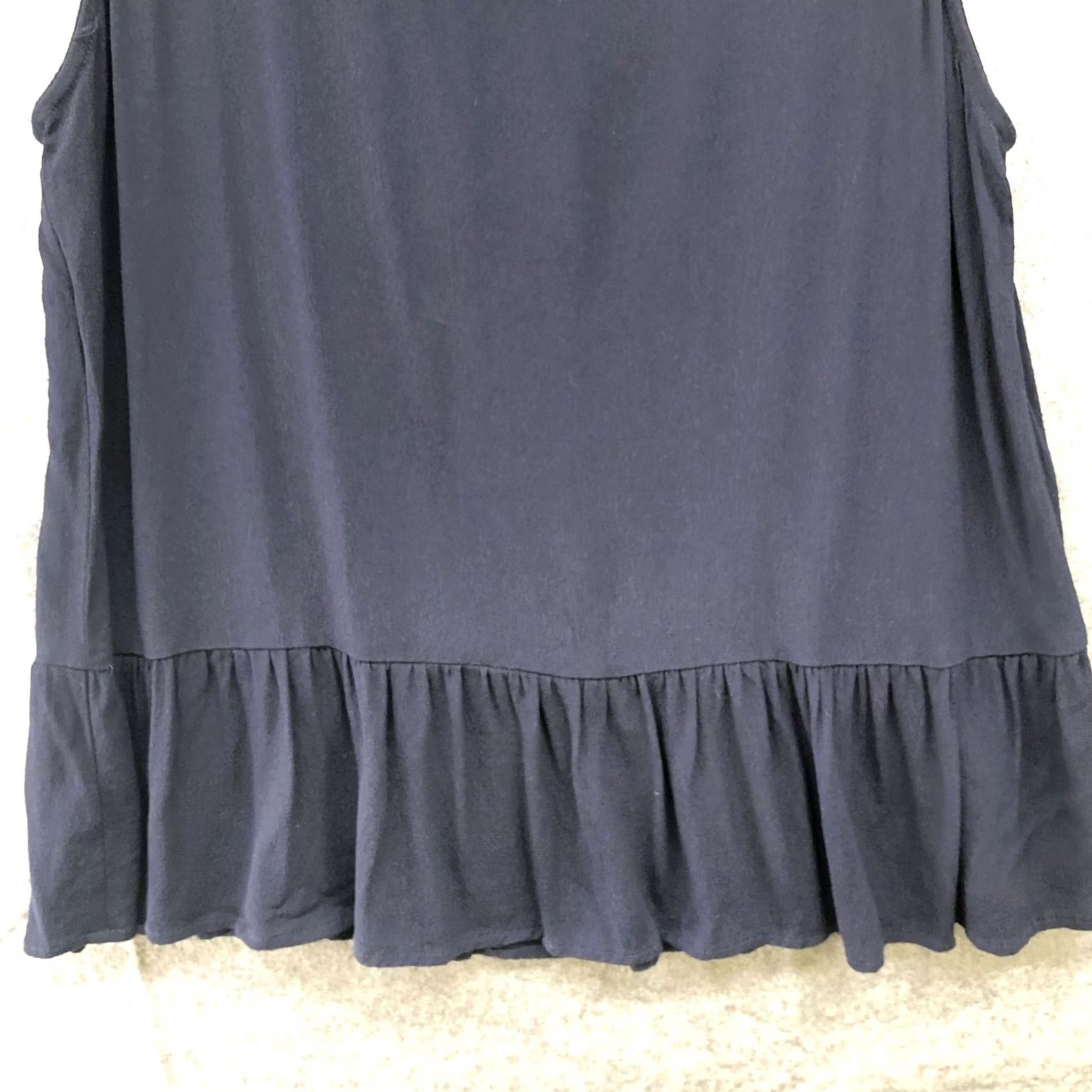 Loft Loft Camisole Top Womens S Navy Blue Square Neck Peplum Tank Size S / US 4 / IT 40 - 4 Thumbnail