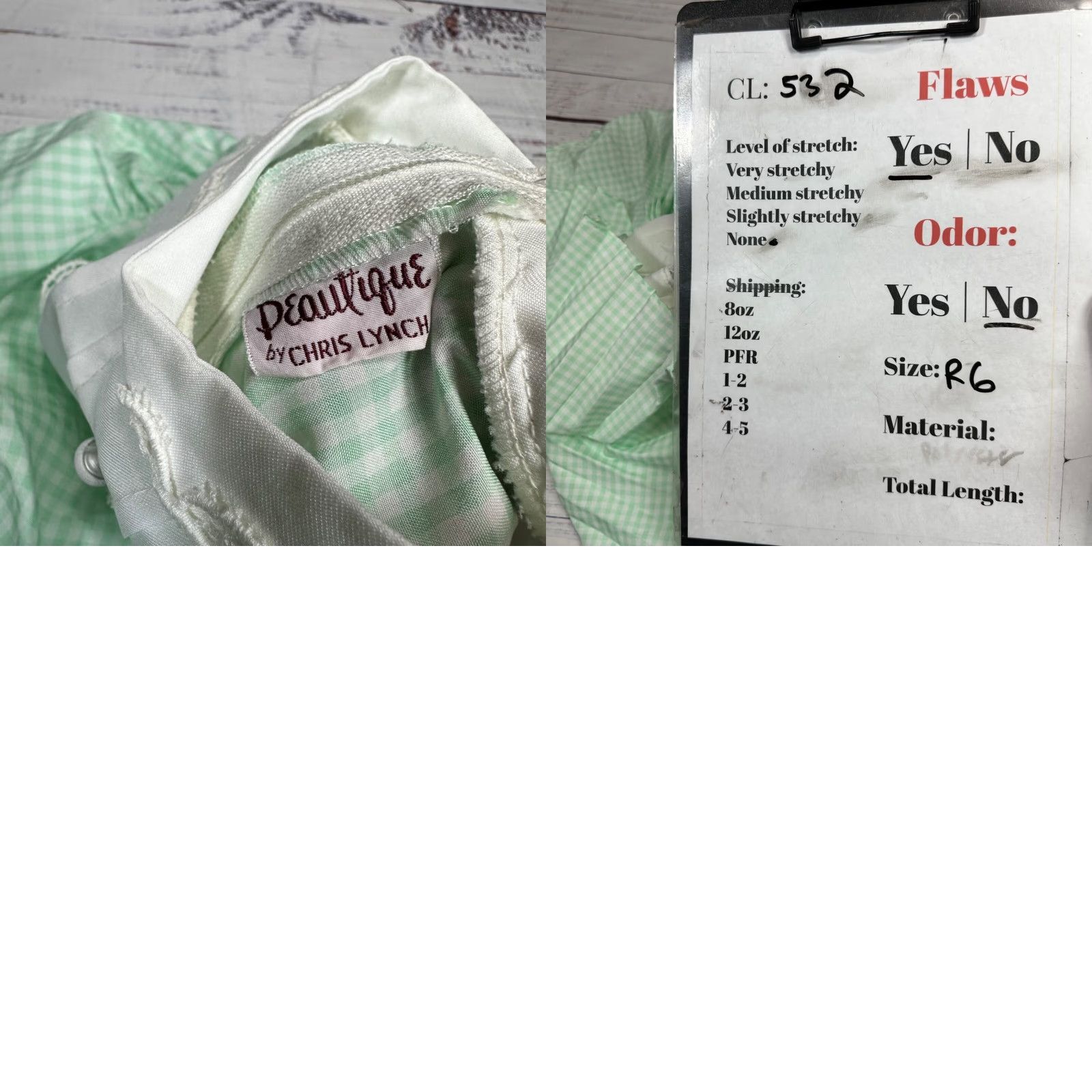 Vintage Vtg Beautique Chris Lynch Long Sleeve Green Gingham Check Dress Sz 6 Tie Waist Girls Size US S / EU 44-46 / 1 - 9 Thumbnail