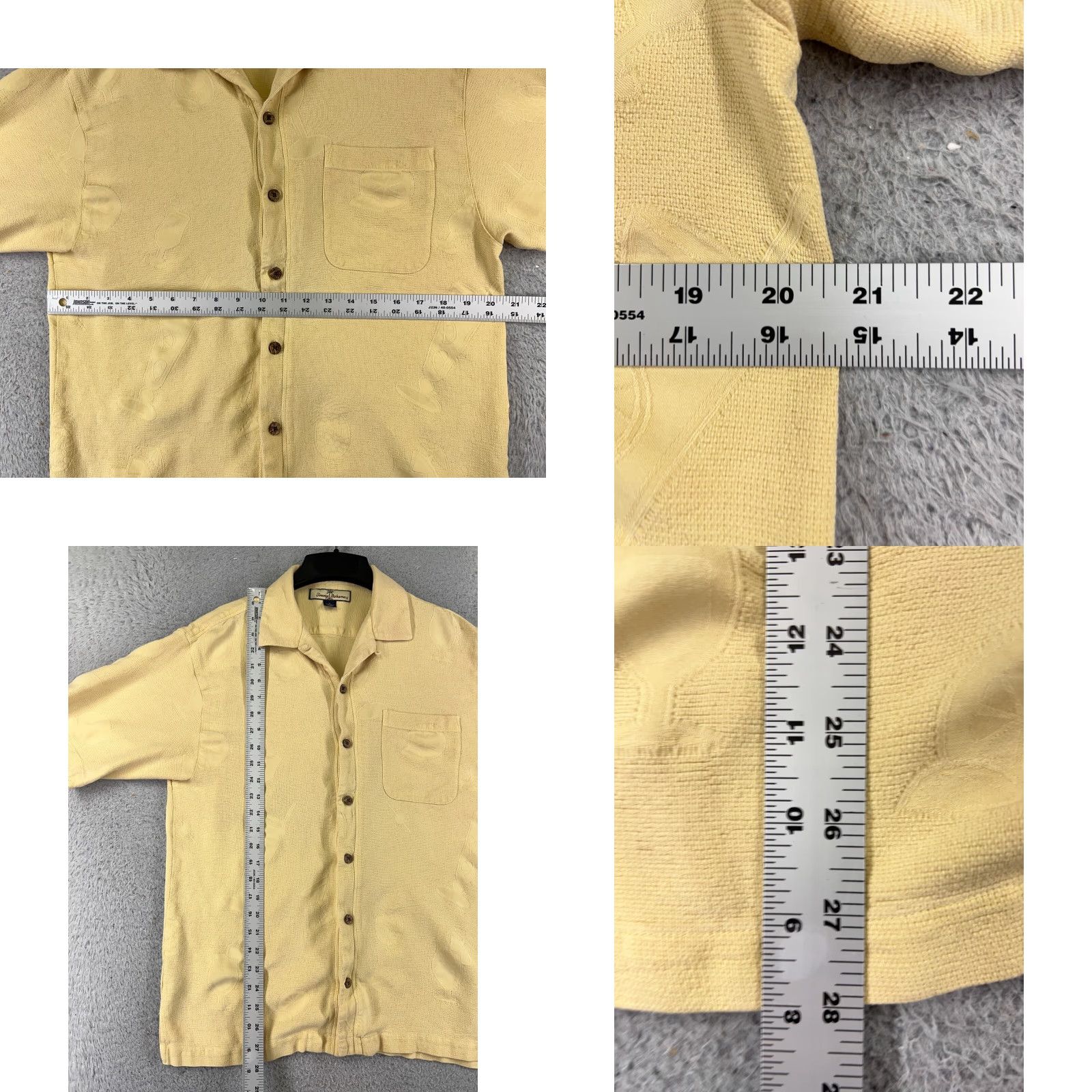 Tommy Bahama Tommy Bahama Shirt Men Medium Yellow Silk Button-Up Aloha Beach Hawaiian 100% Silk Short Sleeve Relaxed Glossy 90s, N/A—Girls not applicable Size US M / EU 48-50 / 2 - 8 Thumbnail