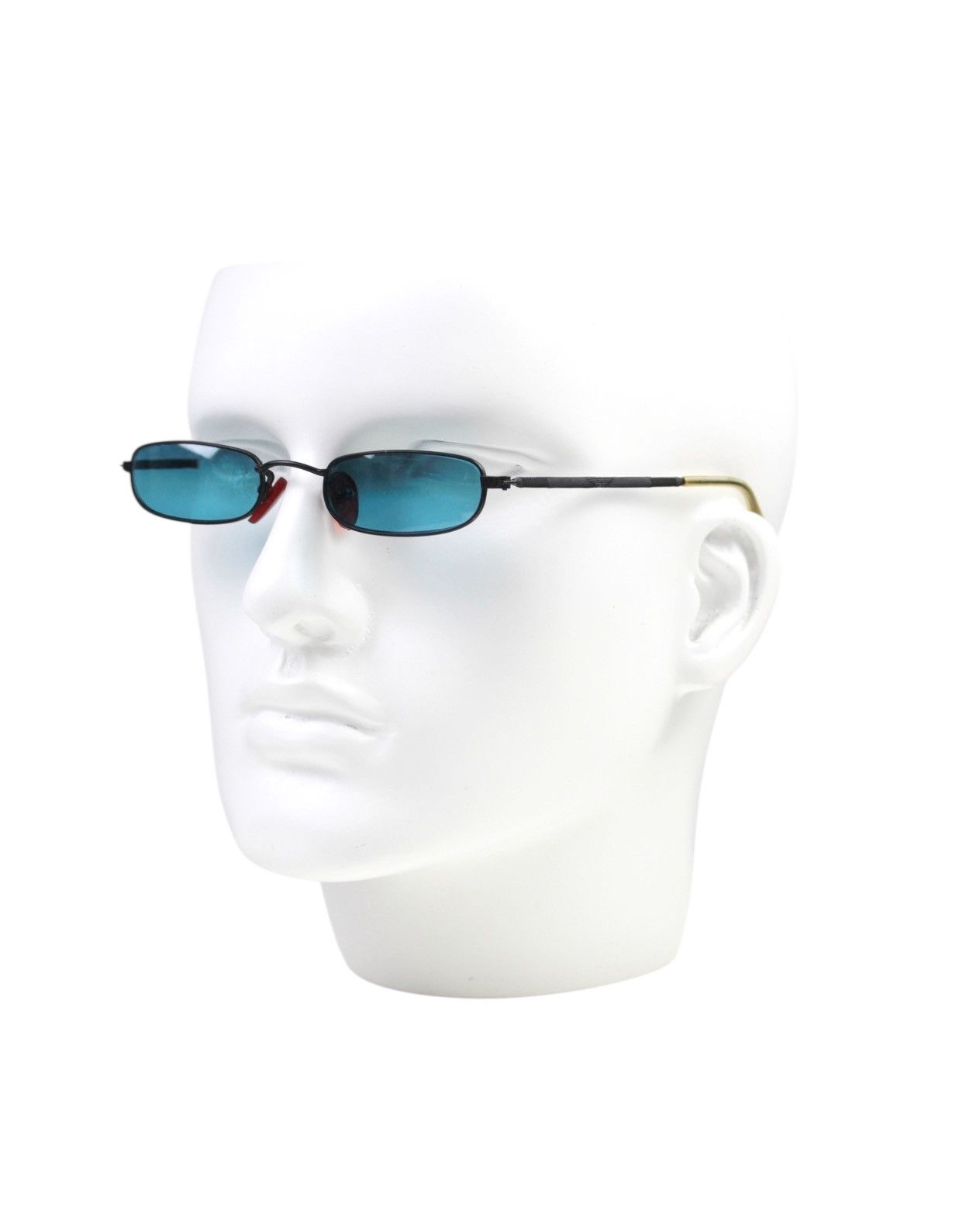 Hysteric Glamour 2000S JAPANESE MADE BLUE LENSES MICRO OVAL SUNGLASSES Size ONE SIZE - 5 Thumbnail