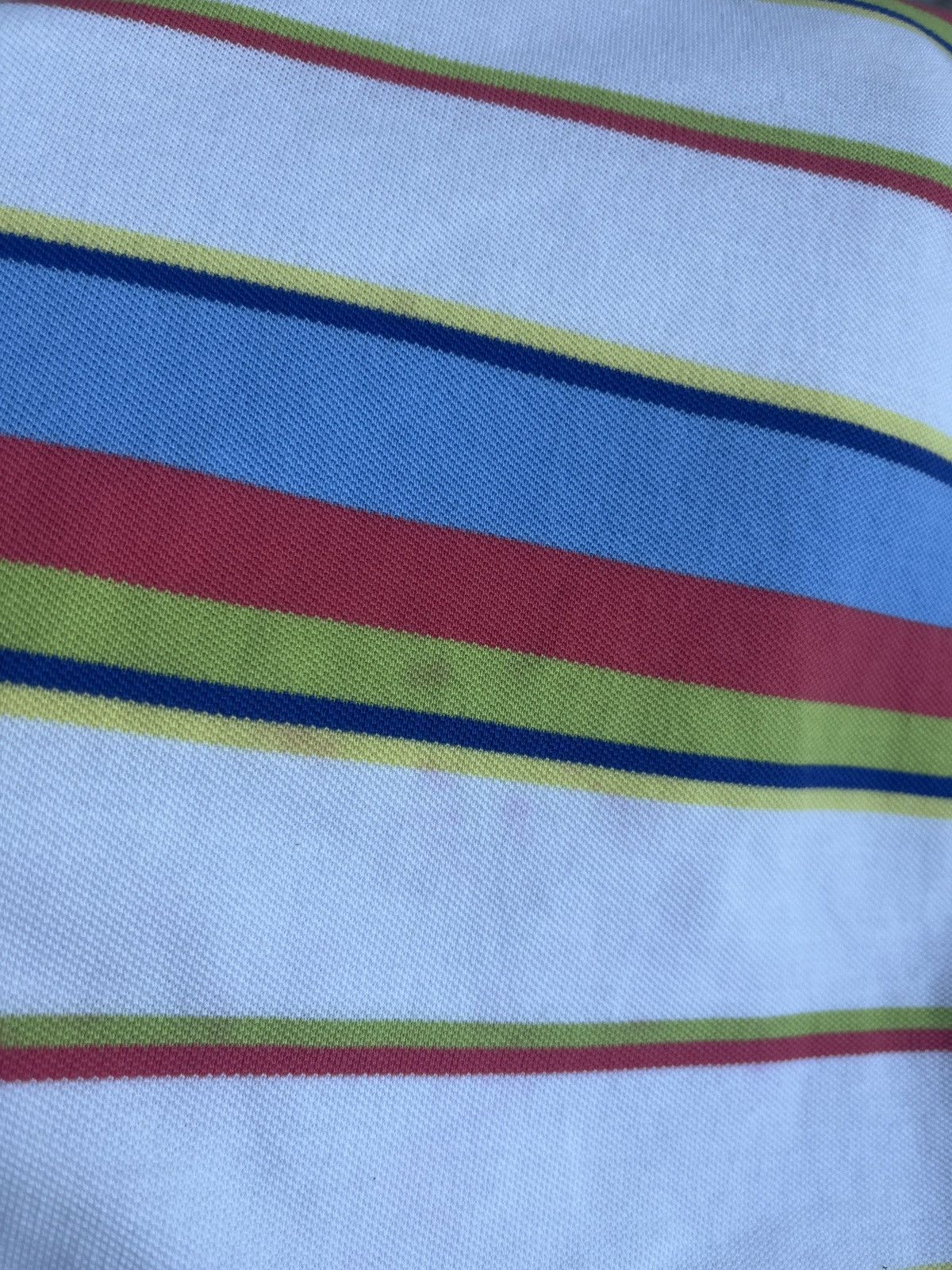 Saddlebred White Multicolor Striped Polo Short Sleeve Size US S / EU 44-46 / 1 - 7 Thumbnail