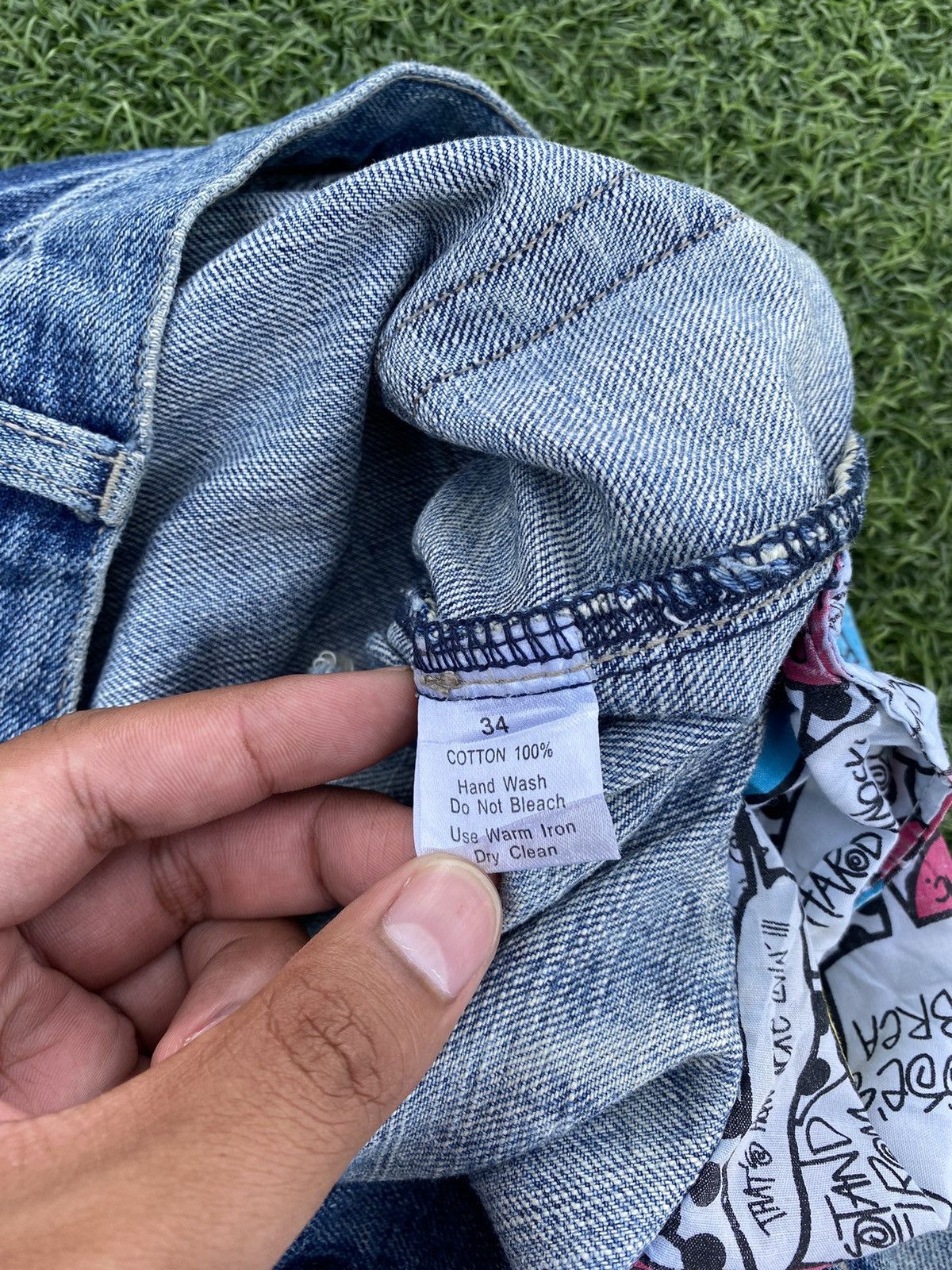 Stussy × Vintage STUSSY ROUGH AND RUGGED WORKGEAR DISTRESSED SS LOGO JEANS 🎱 Size US 34 / EU 50 - 9 Thumbnail