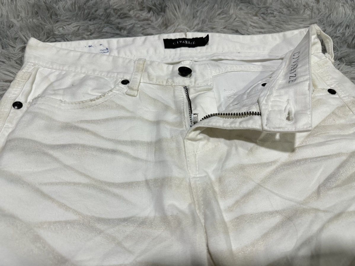 CIVARIZE 🔥Y2K Archived Civarize Clawmark Skinny White Denim Size US 30 / EU 46 - 12 Thumbnail