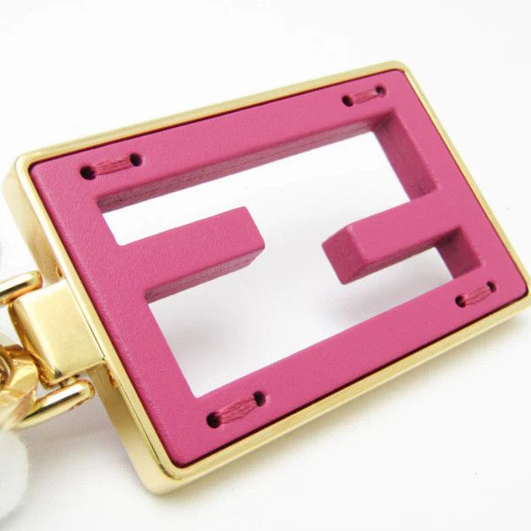 Fendi o1loc1c0824 Size: OS / Key Case in Pink/Golden Size ONE SIZE - 4 Thumbnail