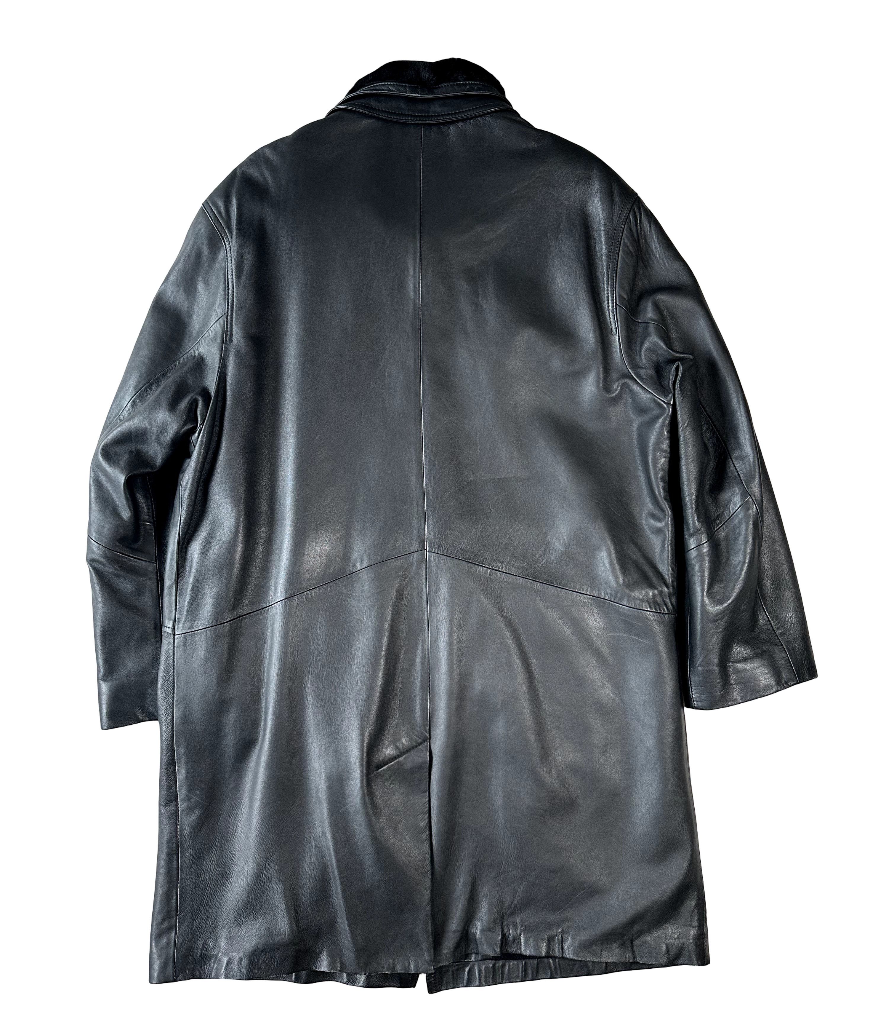 Jean Paul Gaultier Jean Paul Gaultier – Long Leather Coat, 1990s Size US L / EU 52-54 / 3 - 2 Thumbnail