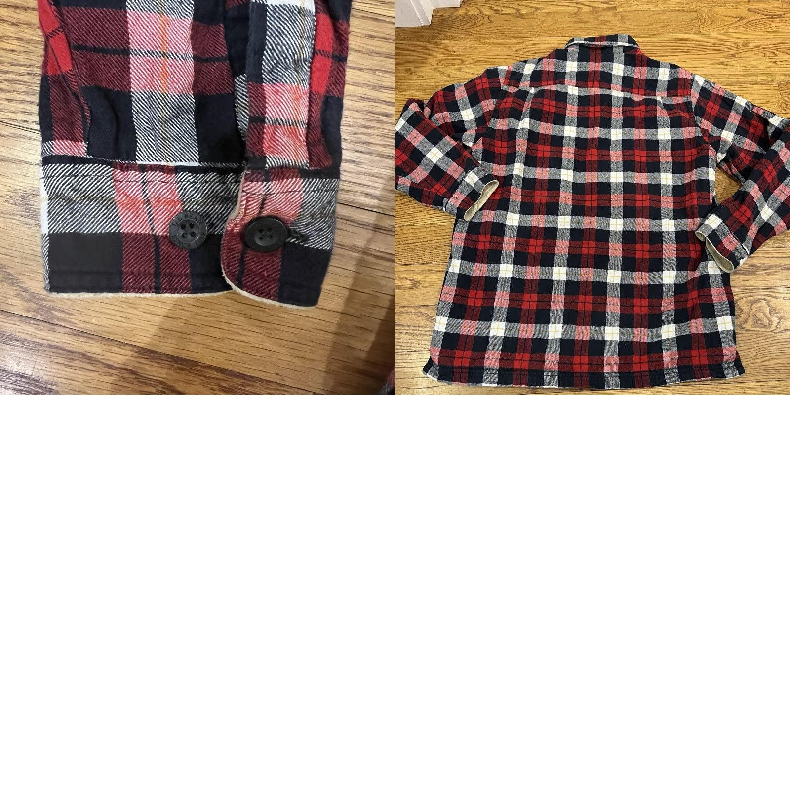 Vintage VINTAGE LL Bean Sherpa Lined Scotch Plaid Shirt Jacket Mens M Reg Snap Button Shacket Size US M / EU 48-50 / 2 - 8 Thumbnail